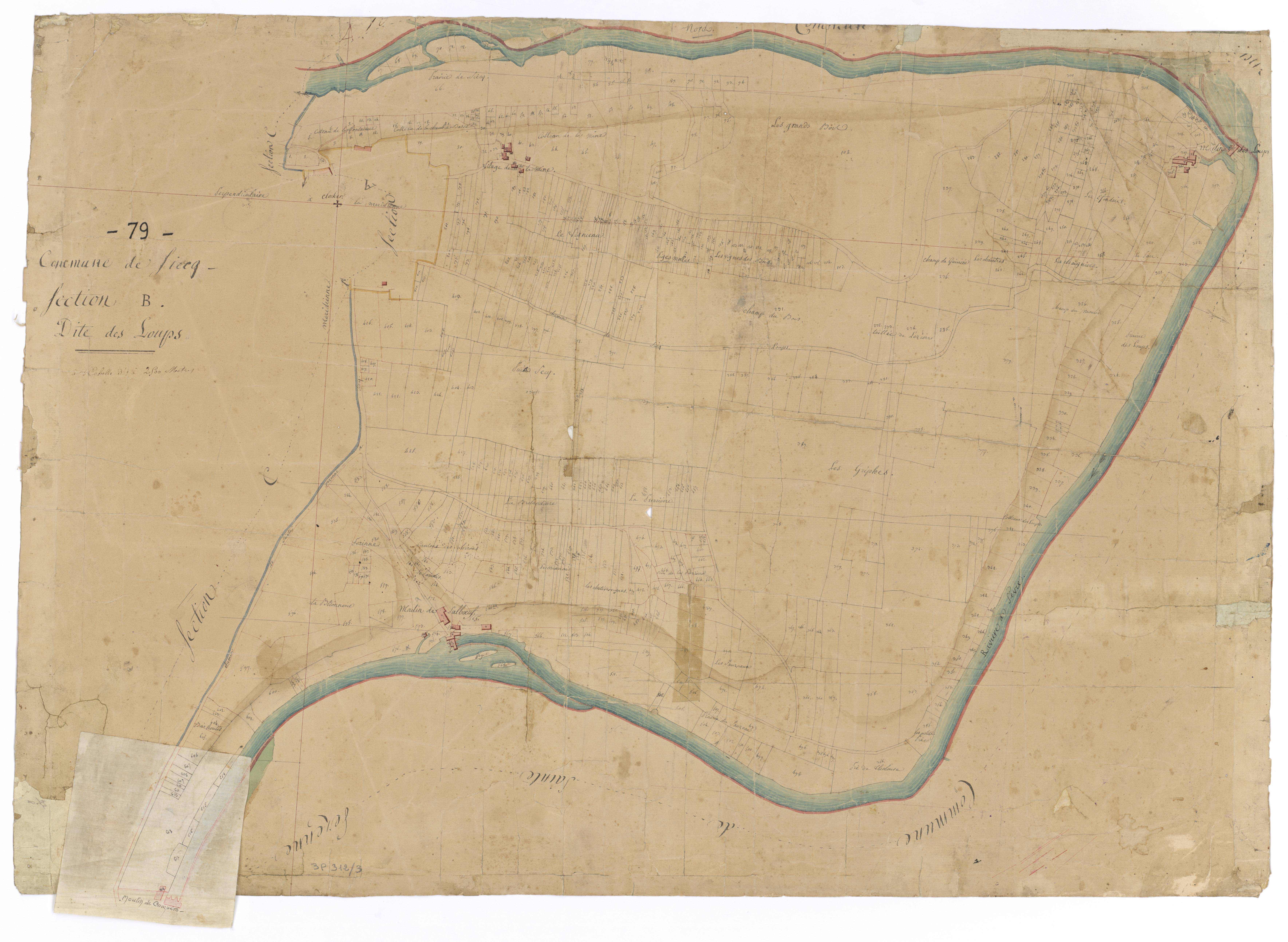 Sciecq - FRAD079_CADASTRE_NAPOLEONIEN Section B dite des Loups