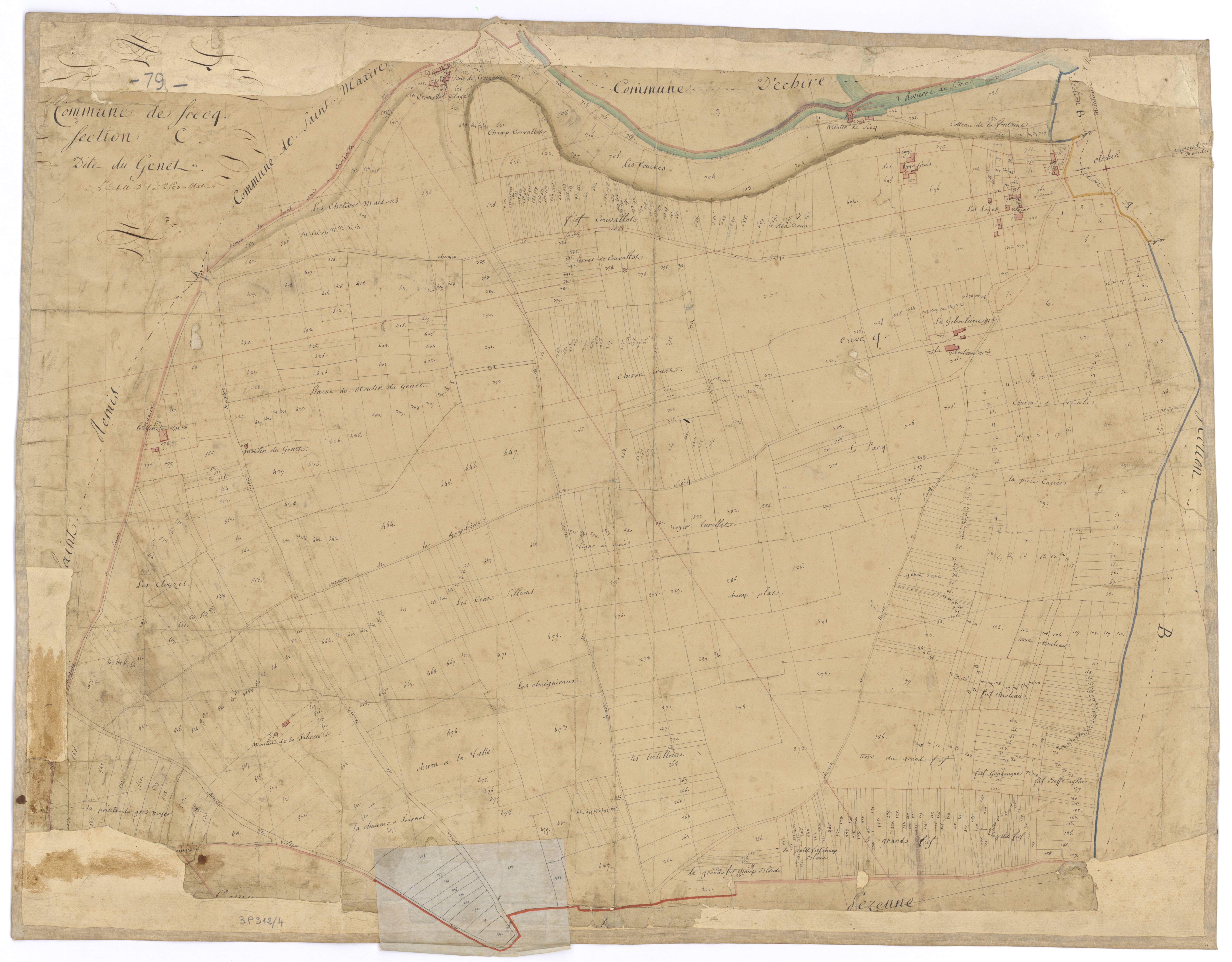 Sciecq - FRAD079_CADASTRE_NAPOLEONIEN SectionC dite du Genet