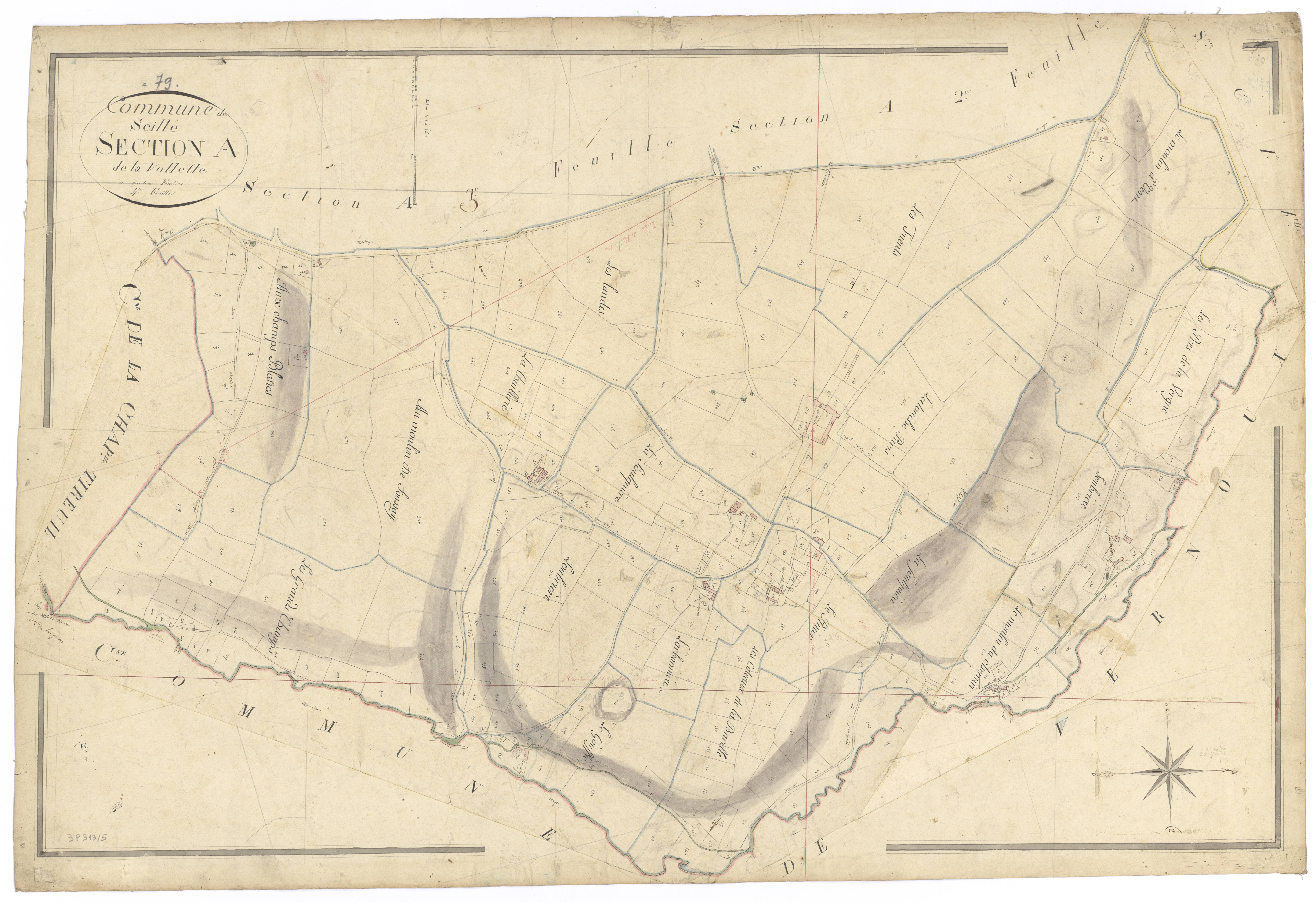 Scillé - FRAD079_CADASTRE_NAPOLEONIEN Section A4 dite de la Volette