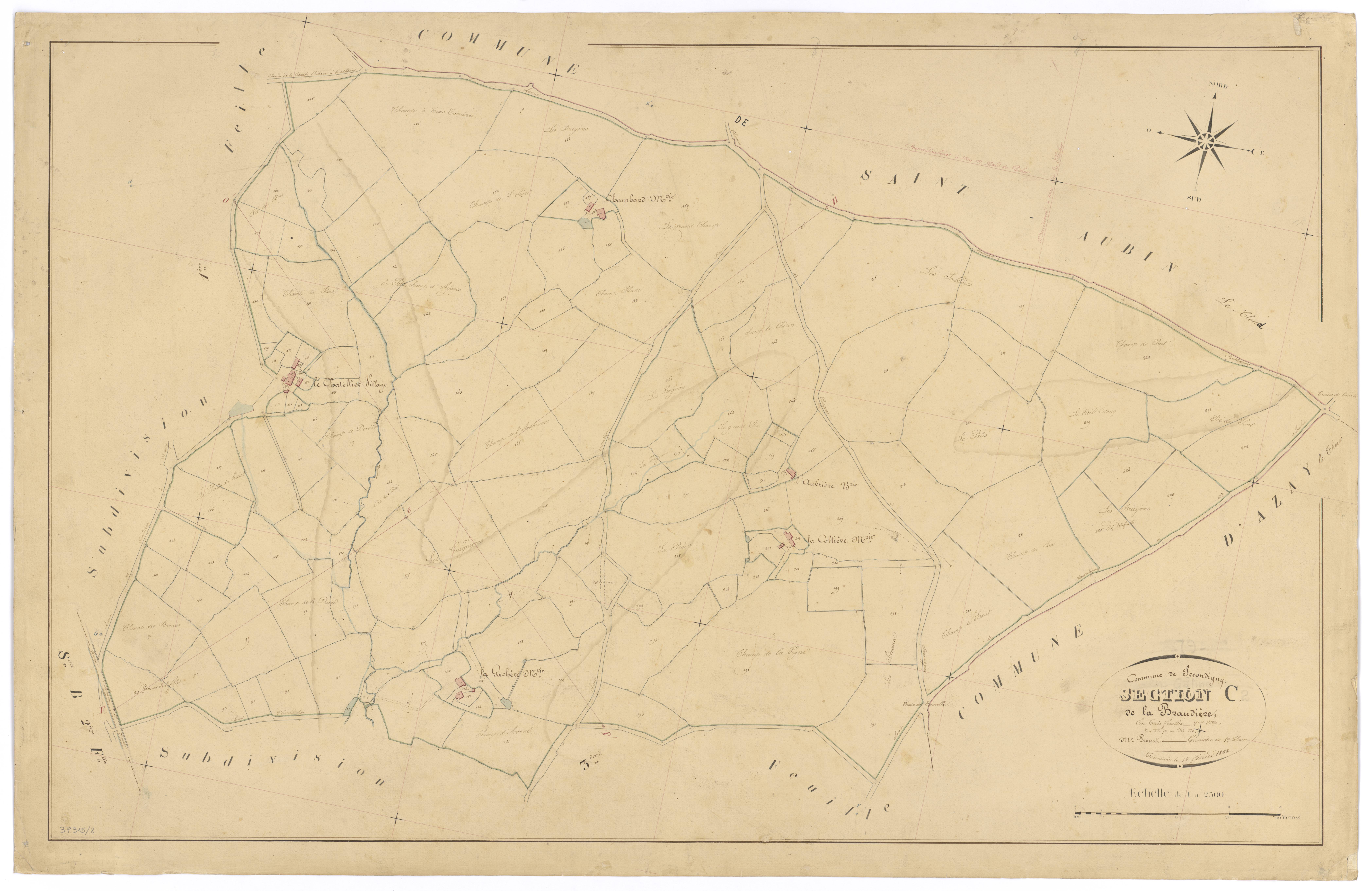 Secondigny - FRAD079_CADASTRE_NAPOLEONIEN Section C2 dite de la Braudière 