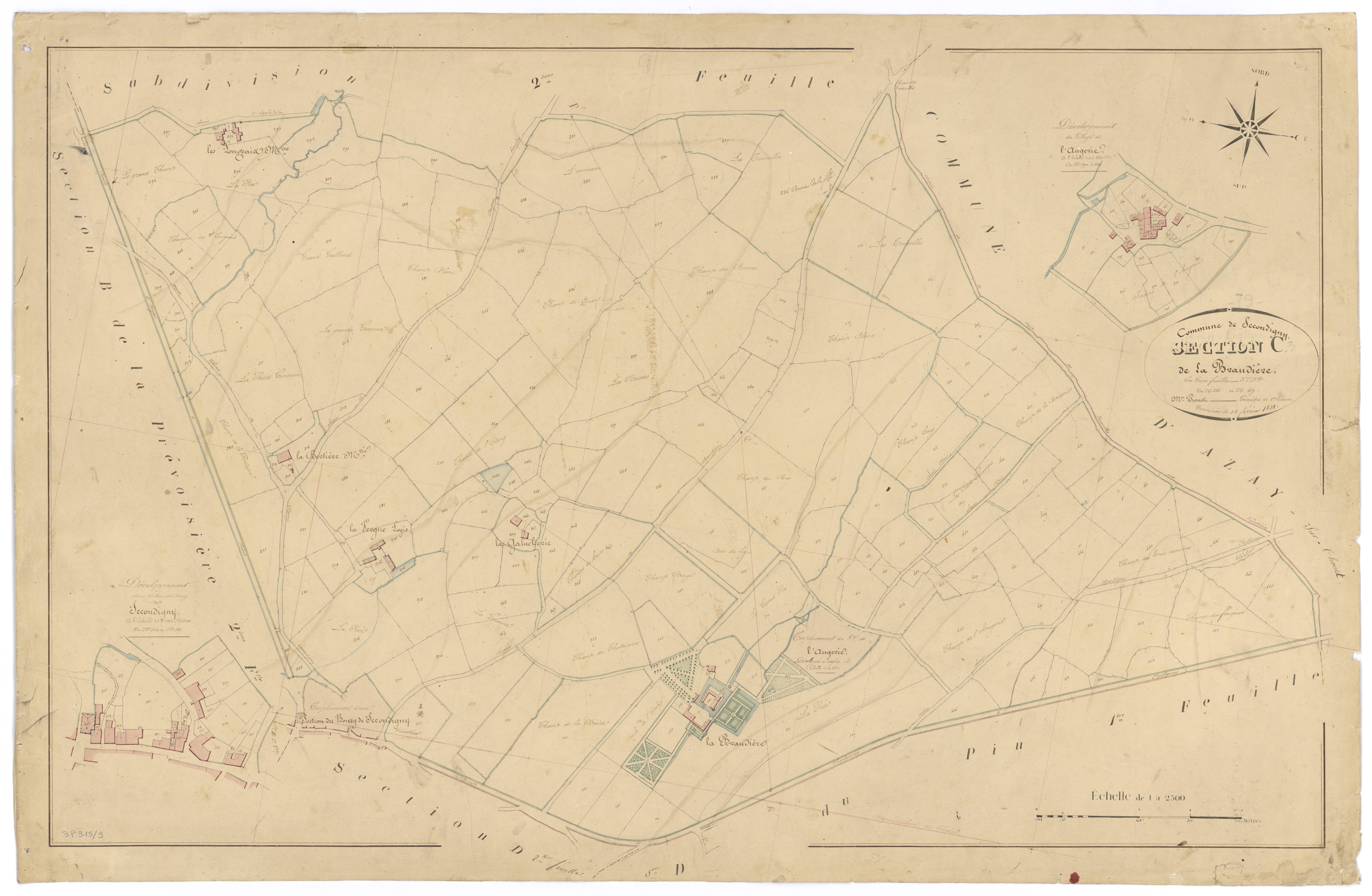 Secondigny - FRAD079_CADASTRE_NAPOLEONIEN Section C3 dite de la Braudière 