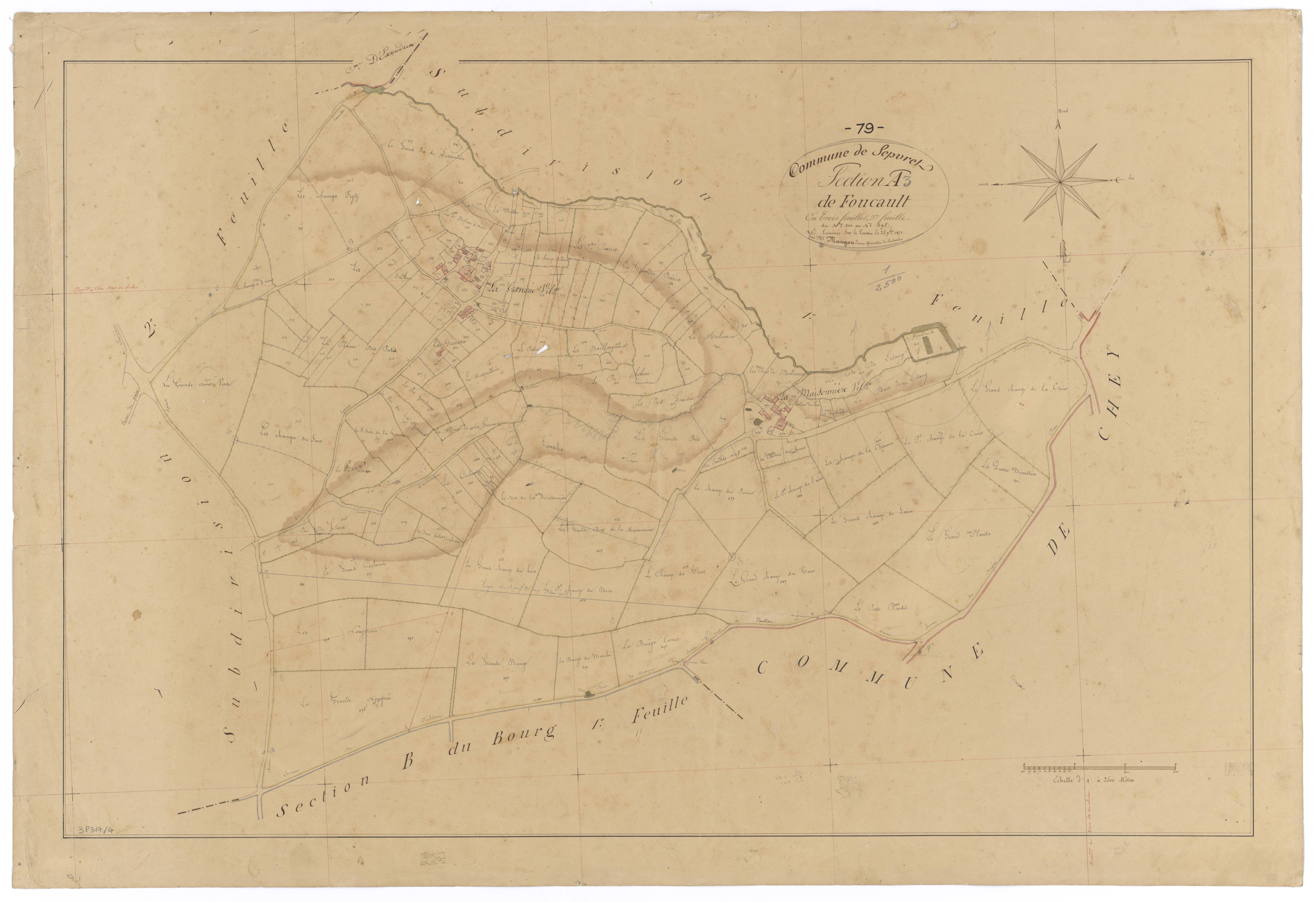 Sepvret - FRAD079_CADASTRE_NAPOLEONIEN Section A3 dite de Foucault