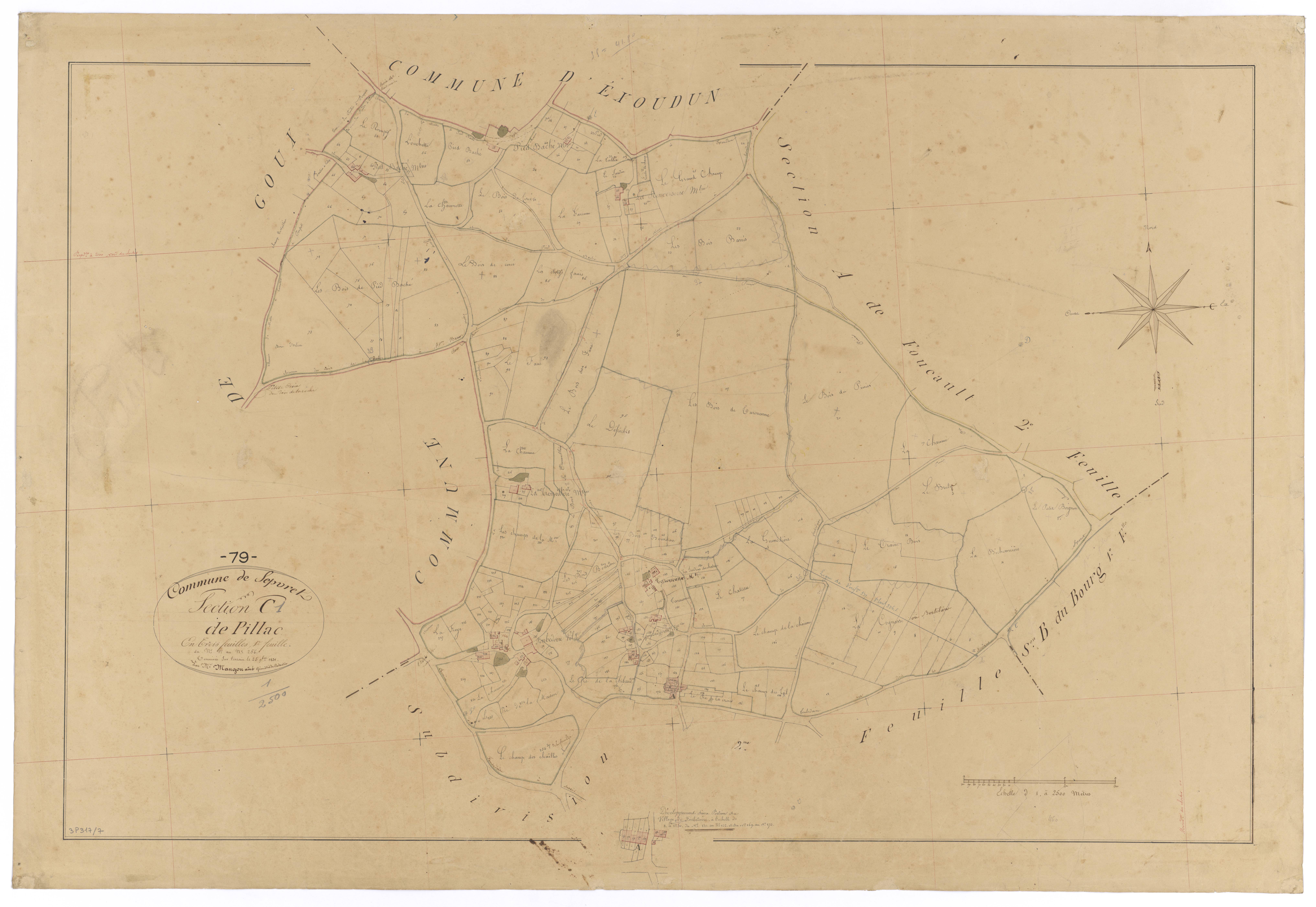 Sepvret - FRAD079_CADASTRE_NAPOLEONIEN Section C1 dite de Pillac