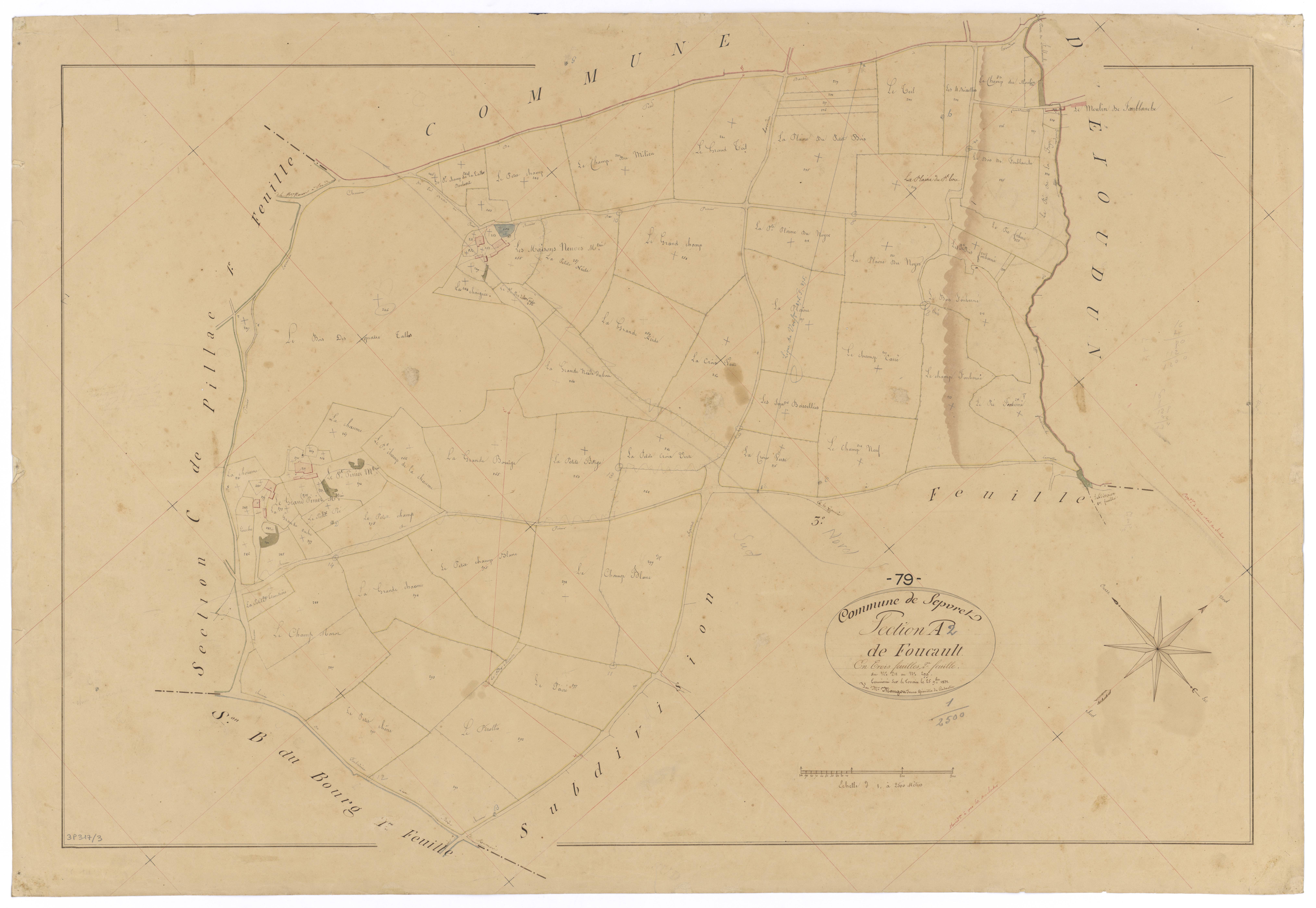 Sepvret - FRAD079_CADASTRE_NAPOLEONIEN Section A2 dite de Foucault