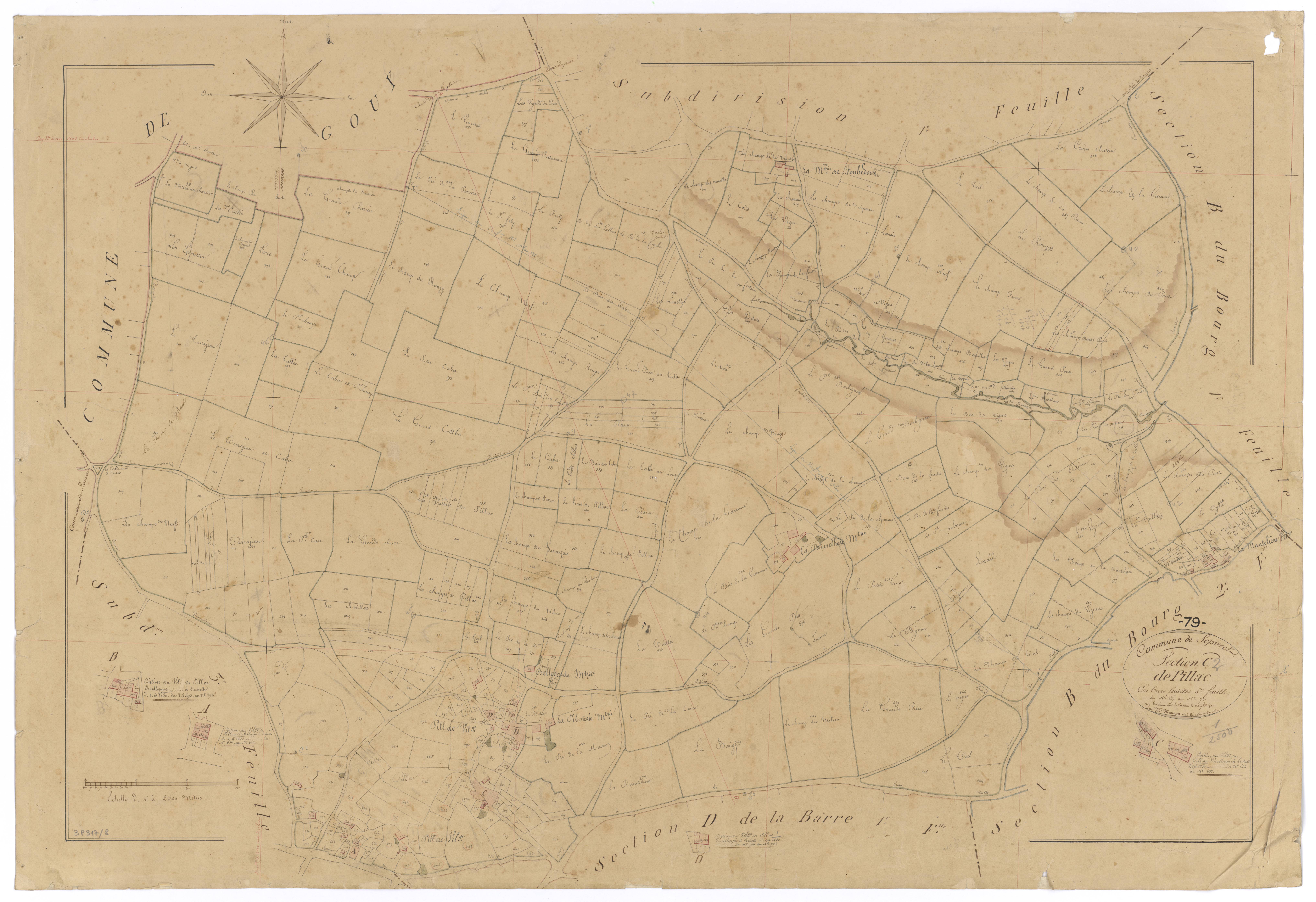 Sepvret - FRAD079_CADASTRE_NAPOLEONIEN Section C2 dite de Pillac