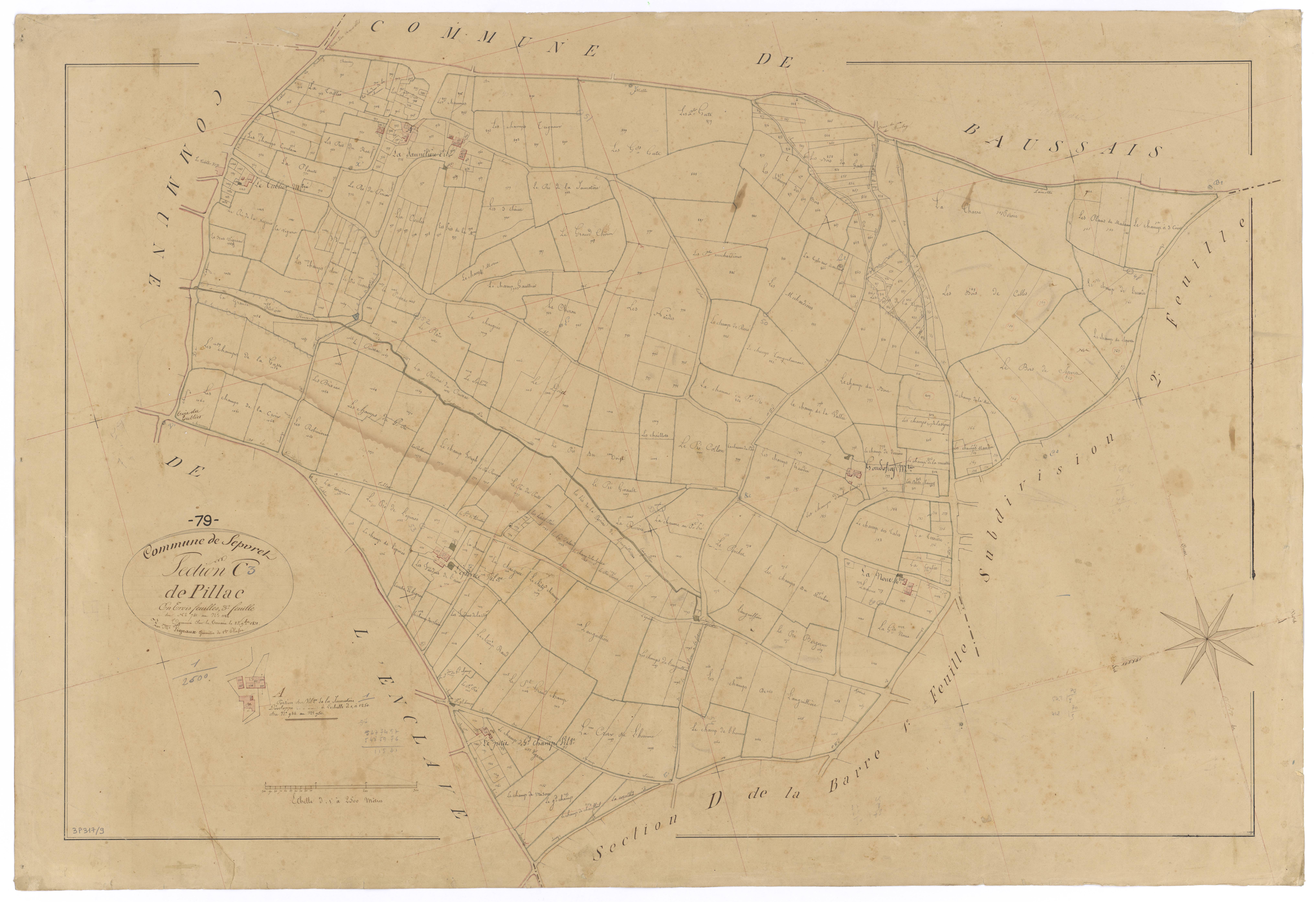 Sepvret - FRAD079_CADASTRE_NAPOLEONIEN Section C3 dite de Pillac