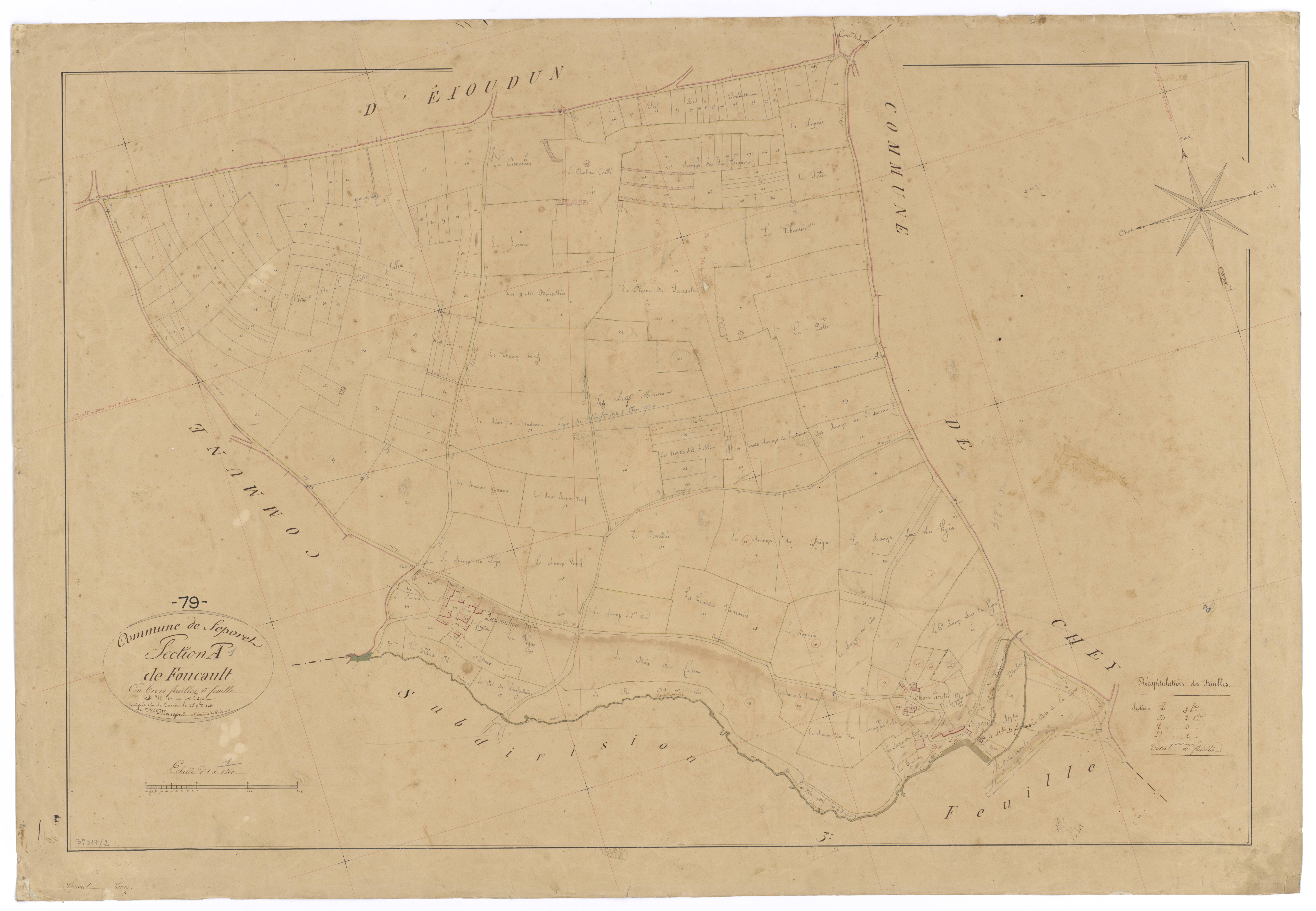 Sepvret - FRAD079_CADASTRE_NAPOLEONIEN Section A1 dite de Foucault 