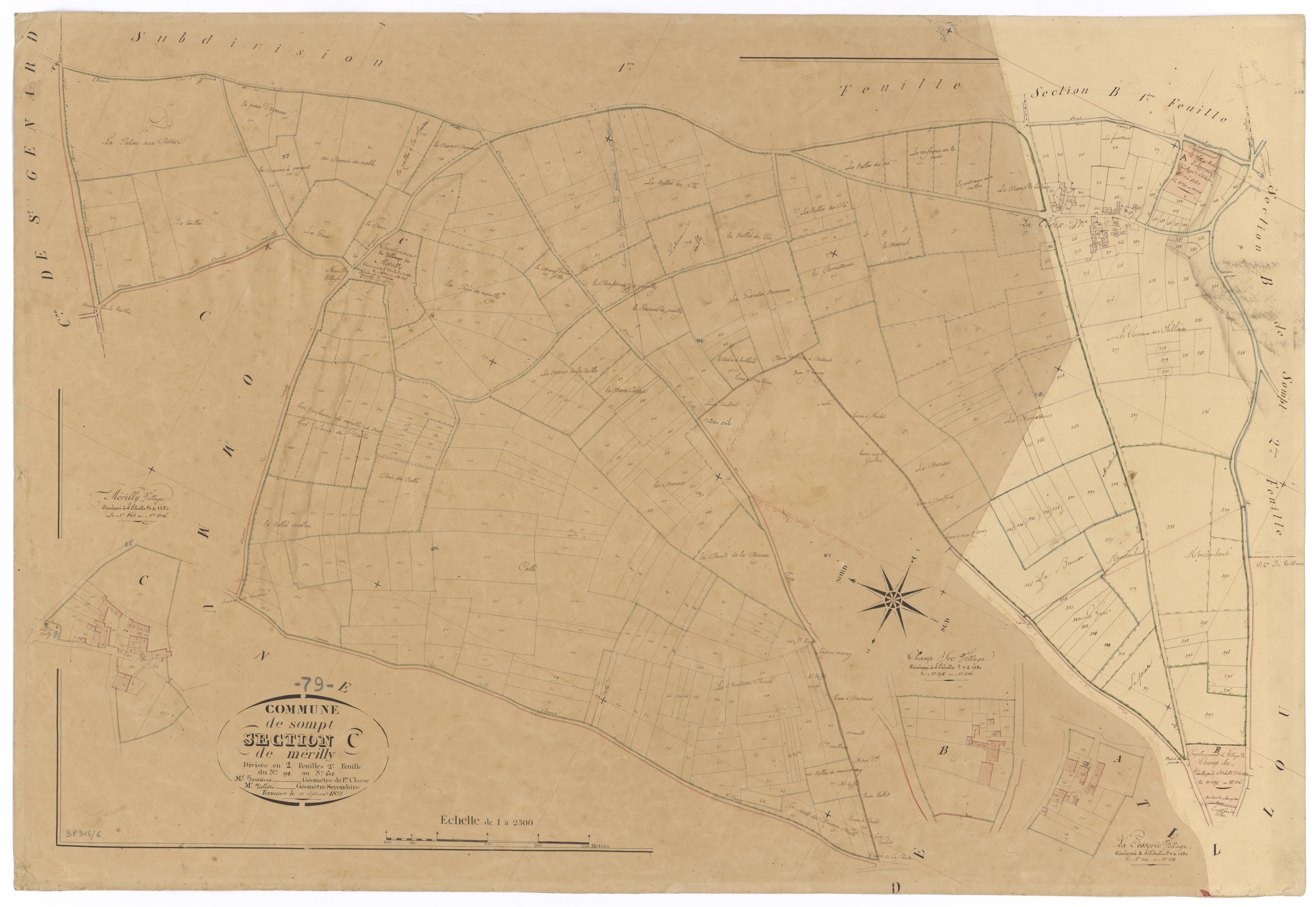 Sompt - FRAD079_CADASTRE_NAPOLEONIEN Section C1 dite de Mérilly