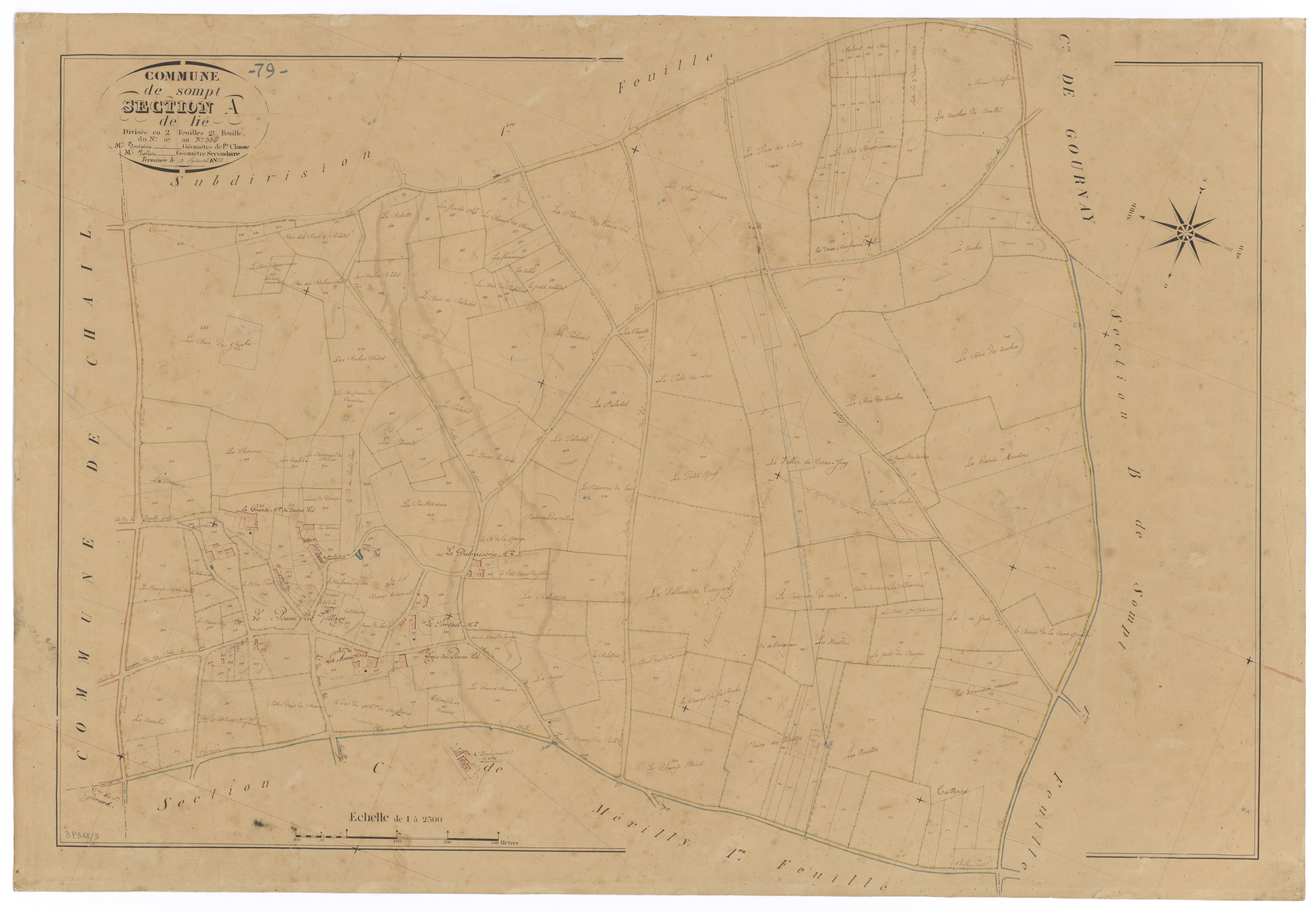 Sompt - FRAD079_CADASTRE_NAPOLEONIEN Section A2 dite de Lié