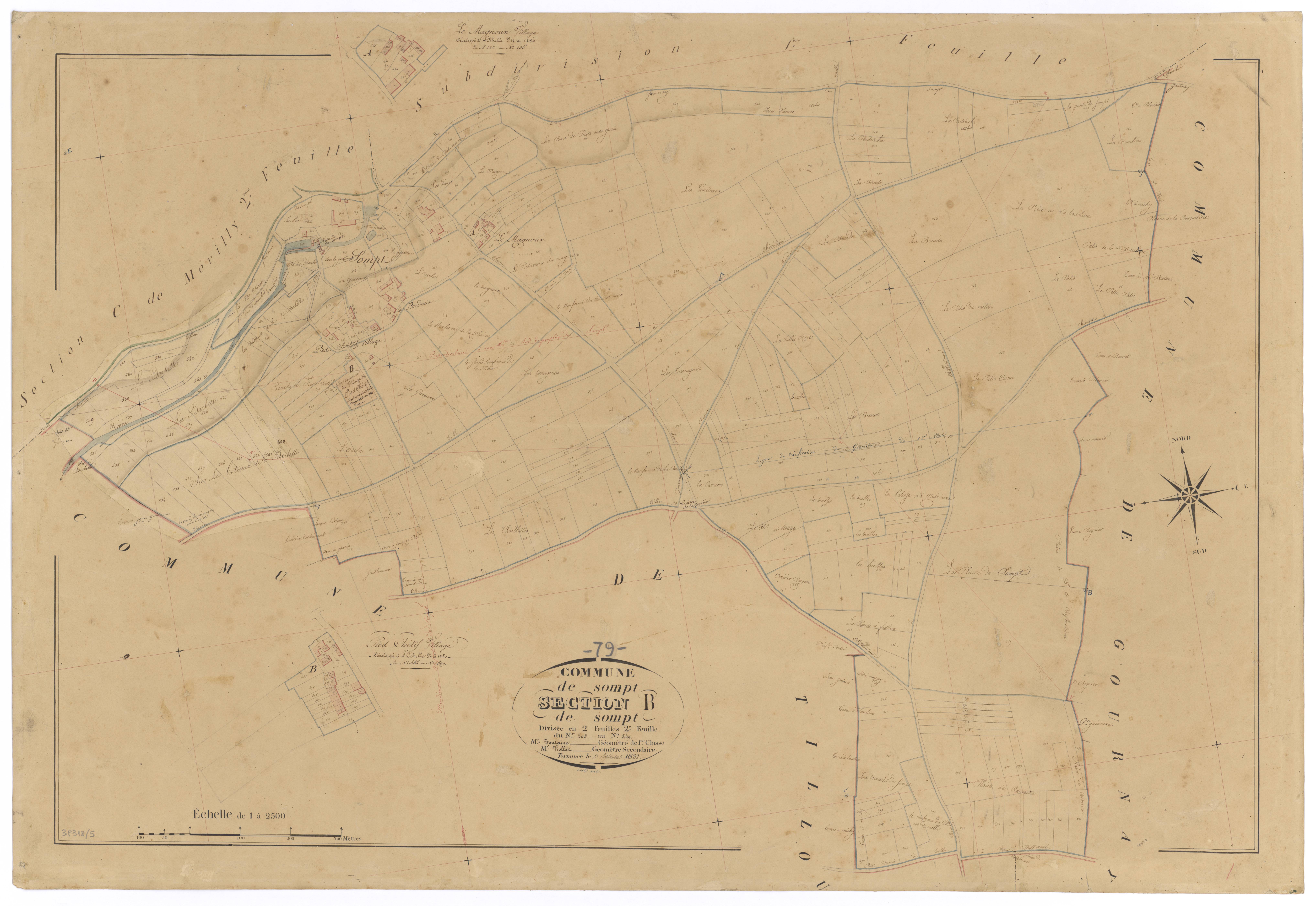 Sompt - FRAD079_CADASTRE_NAPOLEONIEN Section B2 dite de Sompt 