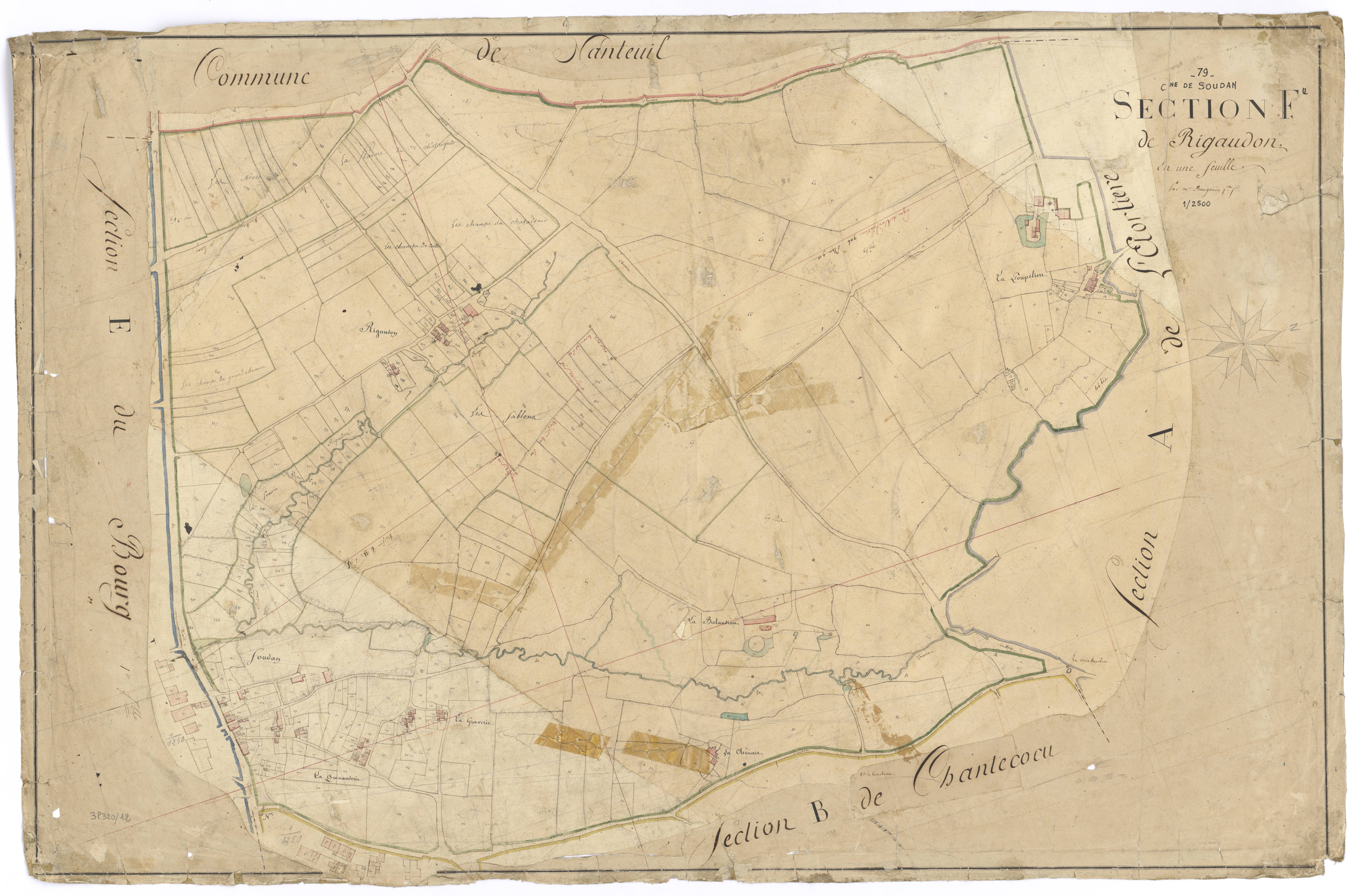 Soudan - FRAD079_CADASTRE_NAPOLEONIEN Section F dite de Rigaudon 