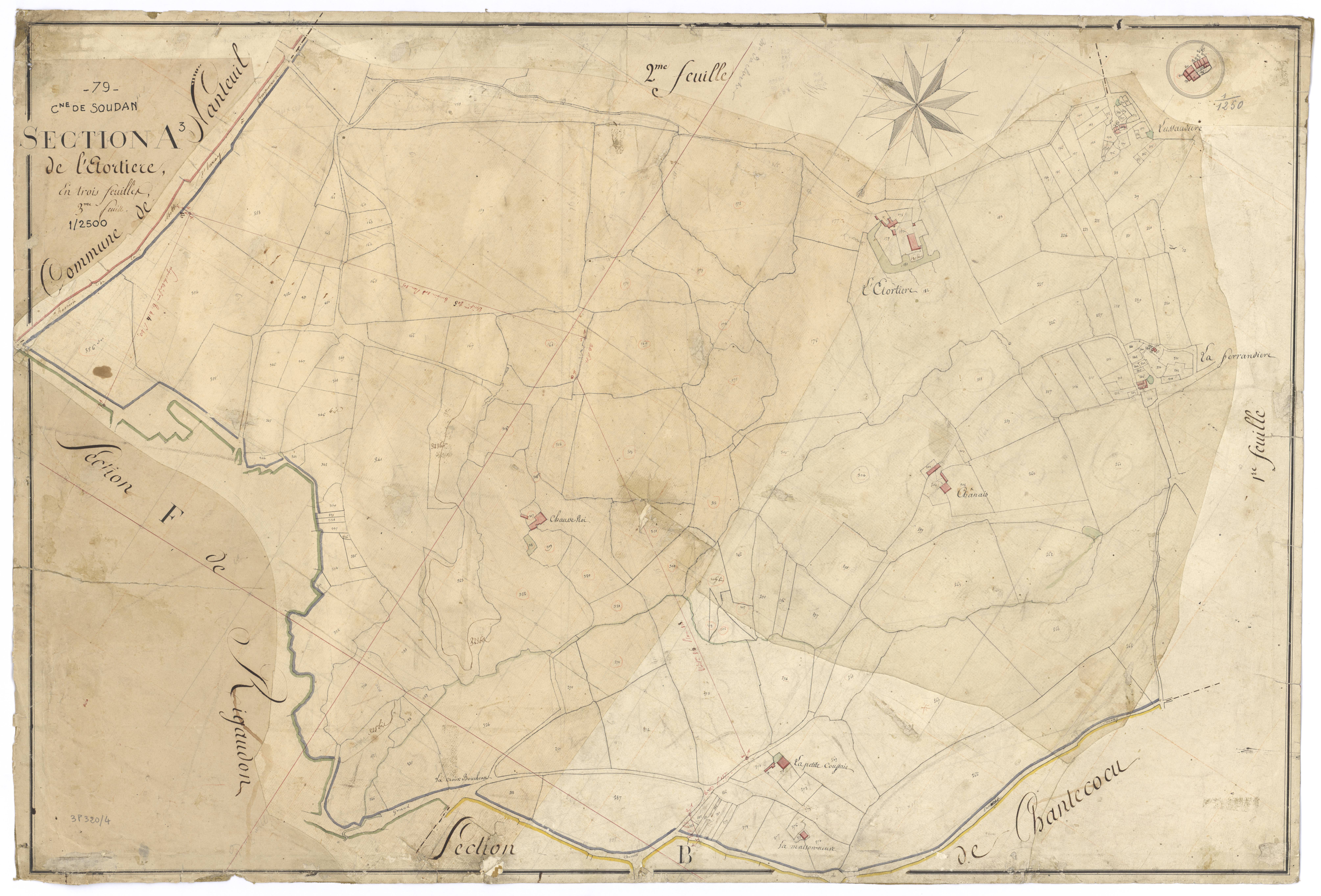 Soudan - FRAD079_CADASTRE_NAPOLEONIEN Section A3 dite de l'Etortiere 