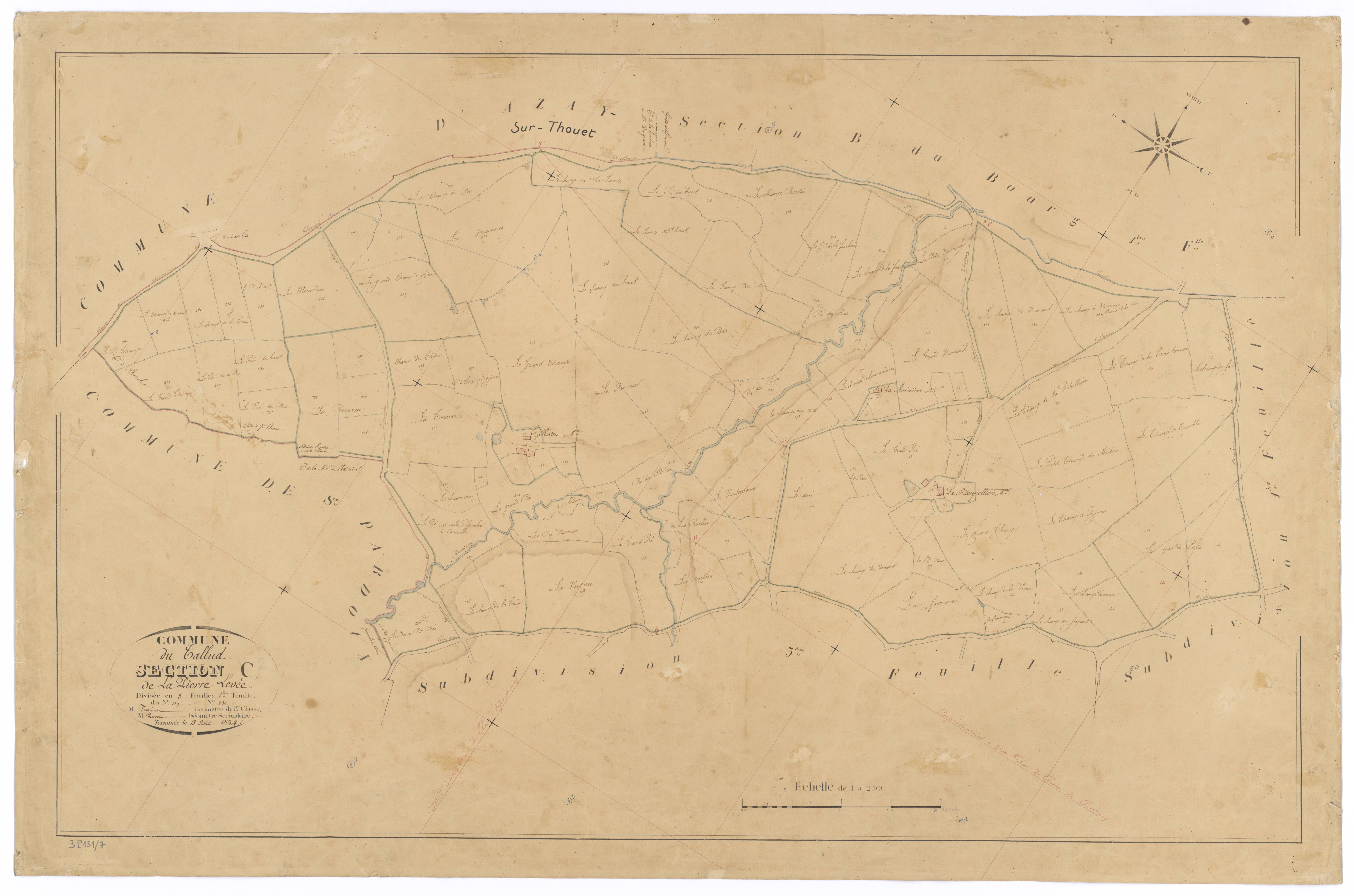Le Tallud - FRAD079_CADASTRE_NAPOLEONIEN Section C de la Pierre Levée 