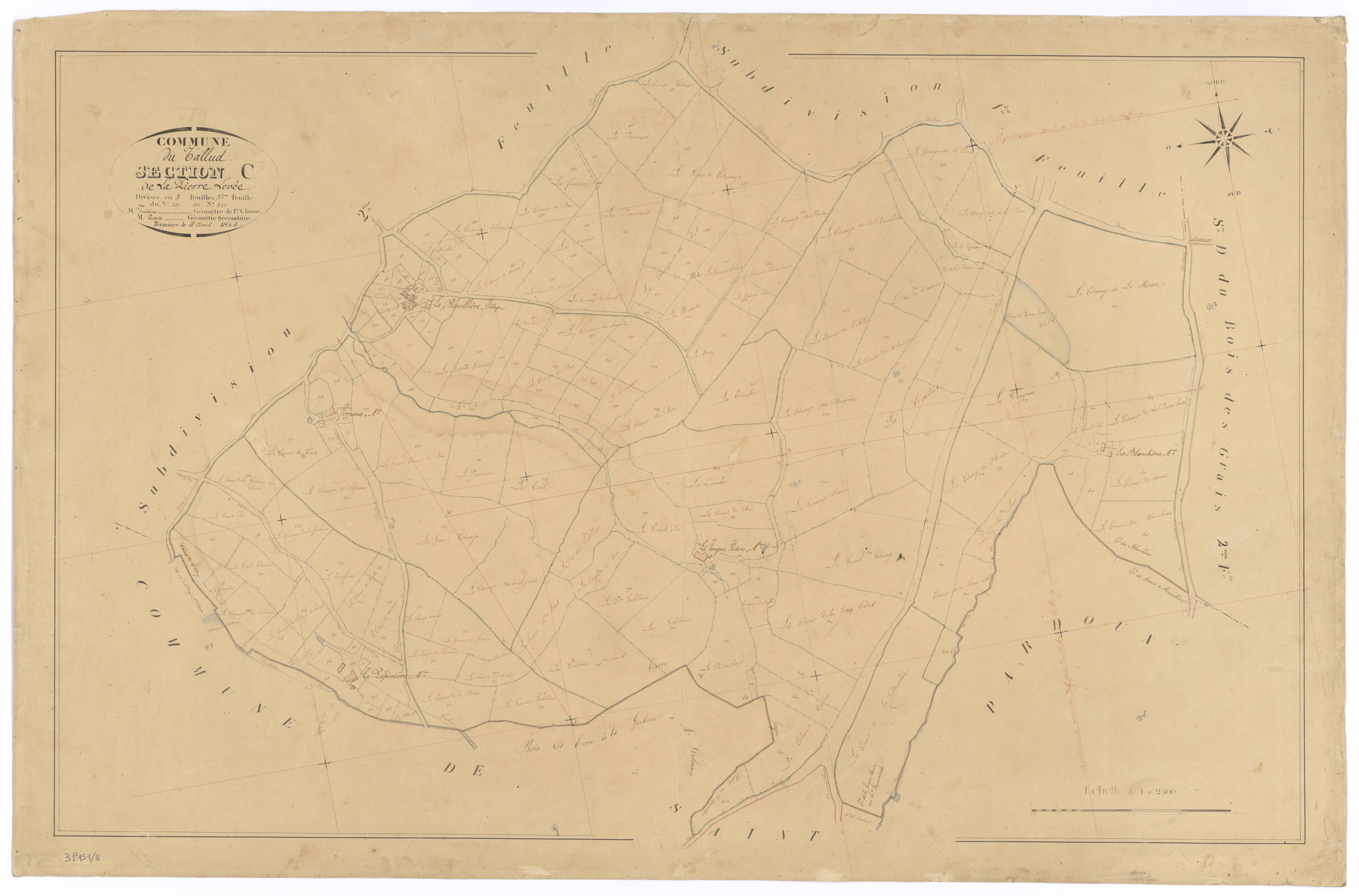 Le Tallud - FRAD079_CADASTRE_NAPOLEONIEN Section C de la Pierre Levée 