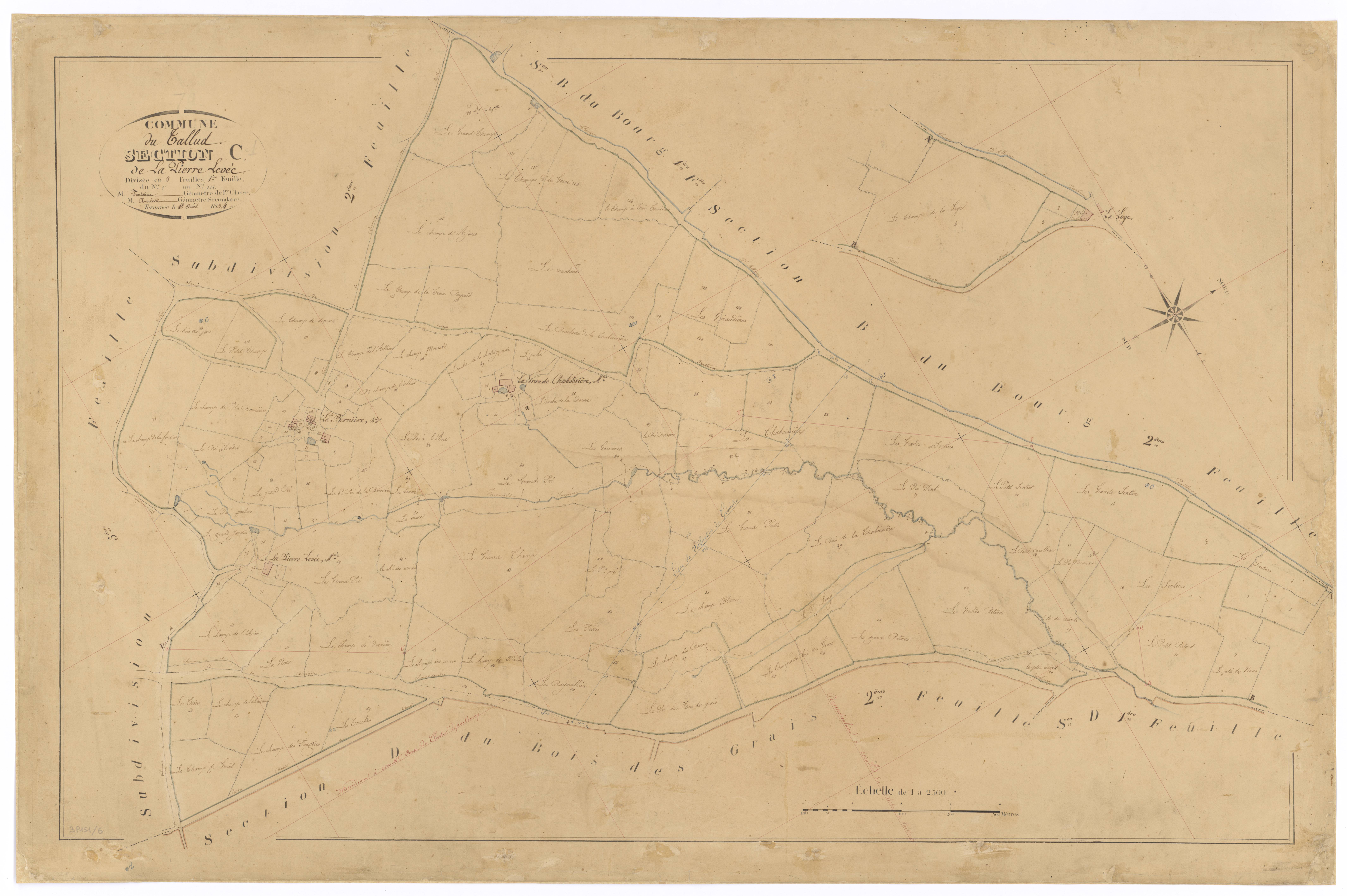 Le Tallud - FRAD079_CADASTRE_NAPOLEONIEN Section Cde la Pierre Levée 
