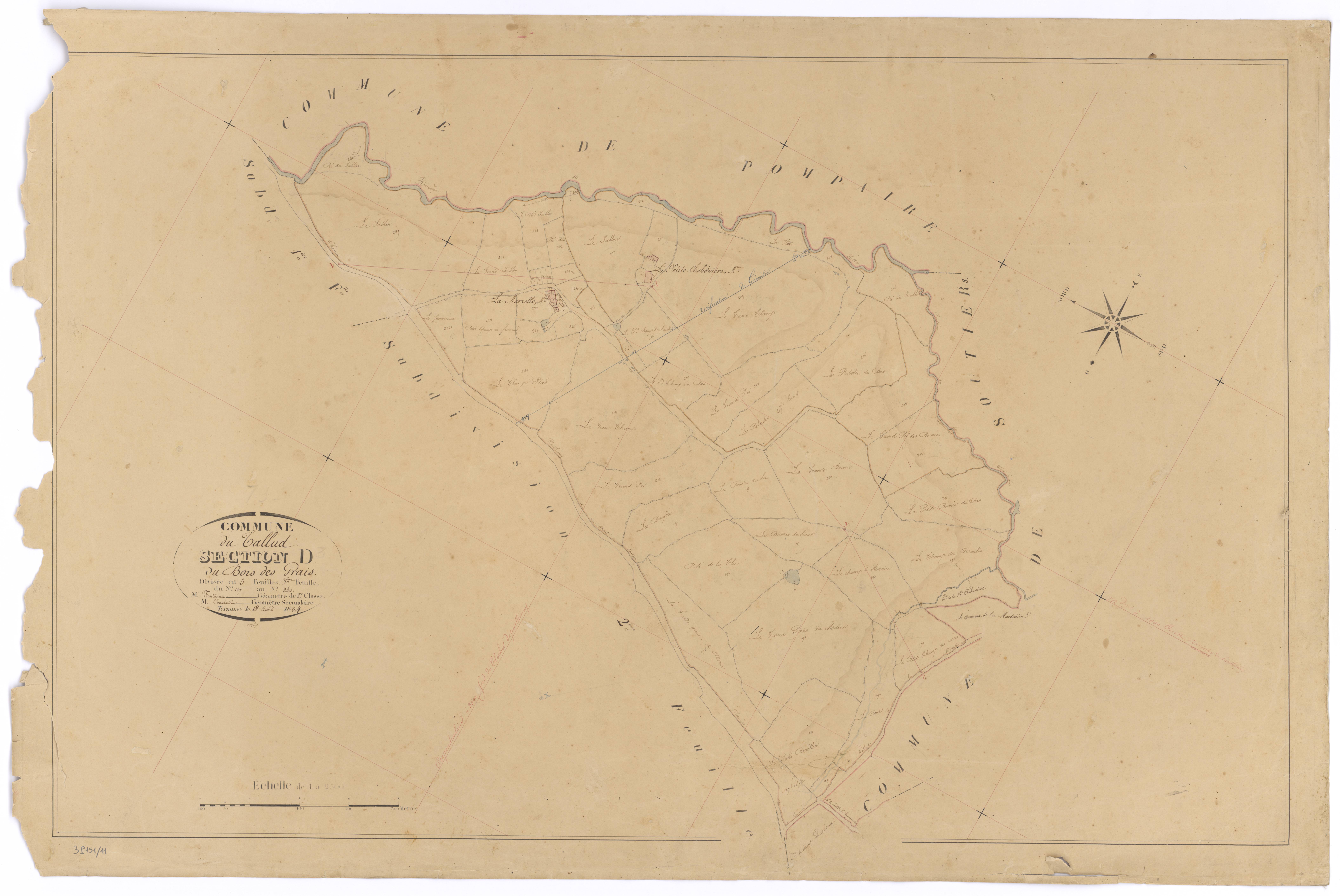 Le Tallud - FRAD079_CADASTRE_NAPOLEONIEN Section D du Bois des Grais 