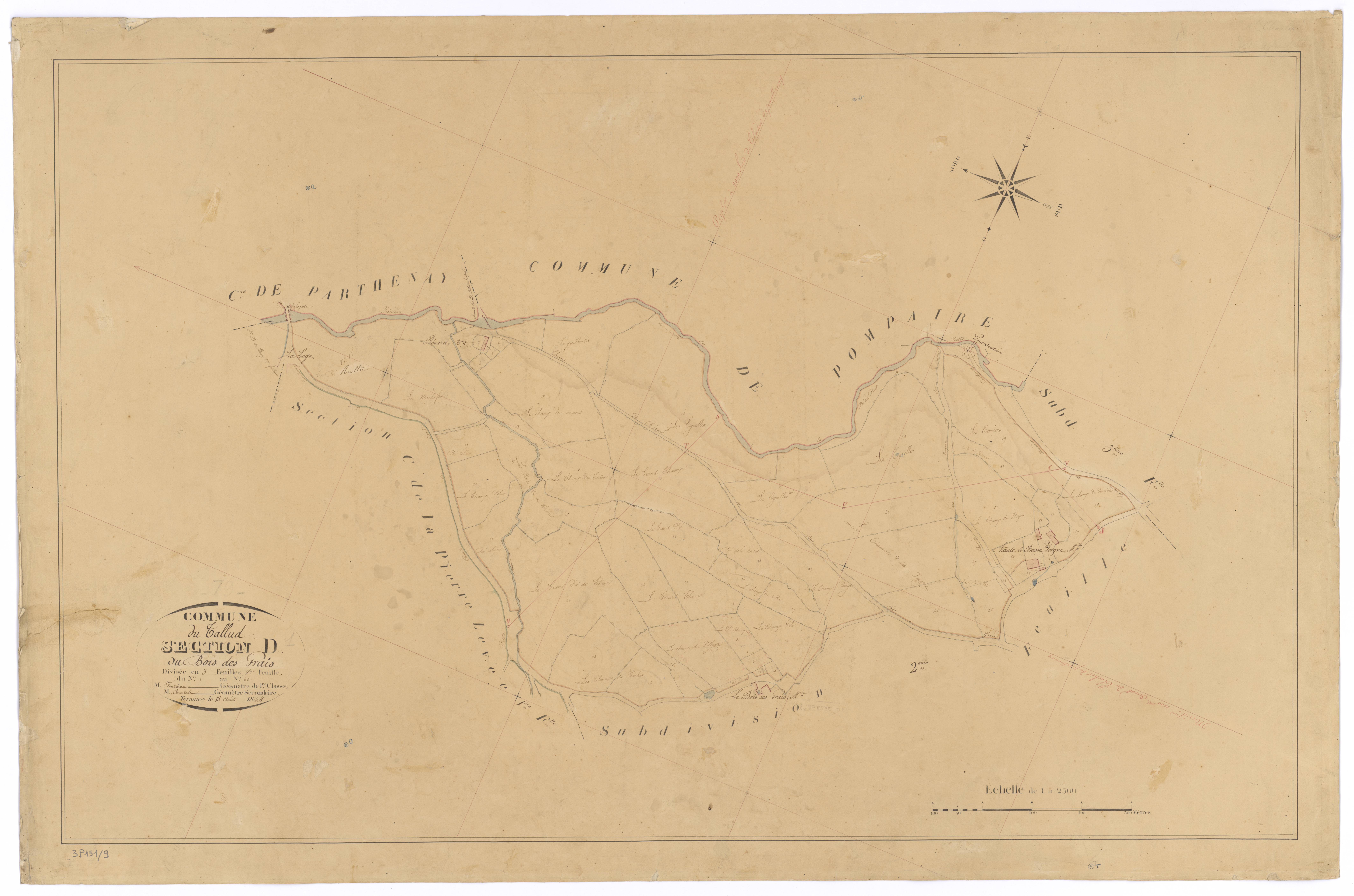 Le Tallud - FRAD079_CADASTRE_NAPOLEONIEN Section D du Bois des Grais 