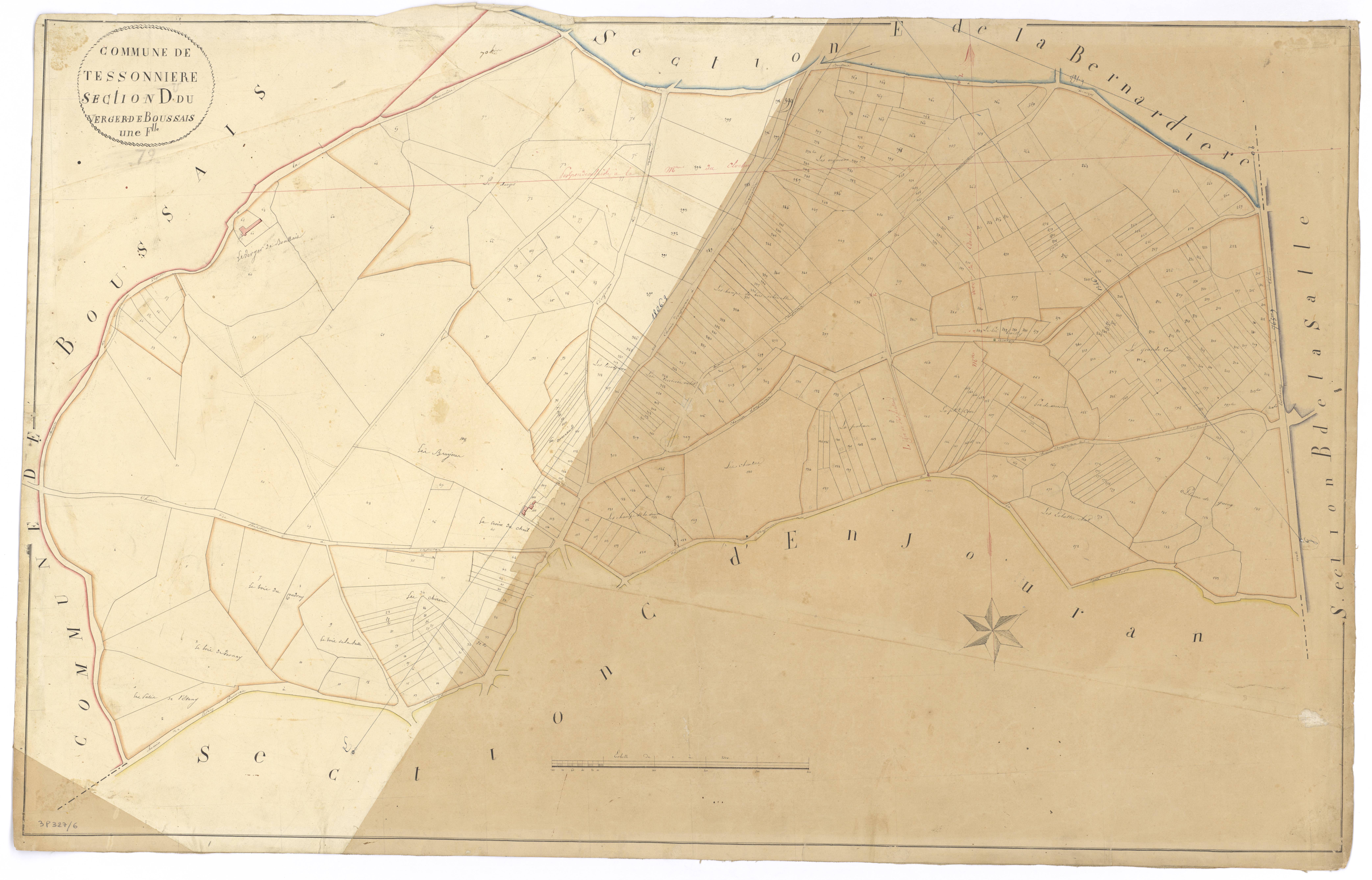 Tessonnière - FRAD079_CADASTRE_NAPOLEONIEN Section D dite du Verger-de-Boussais 