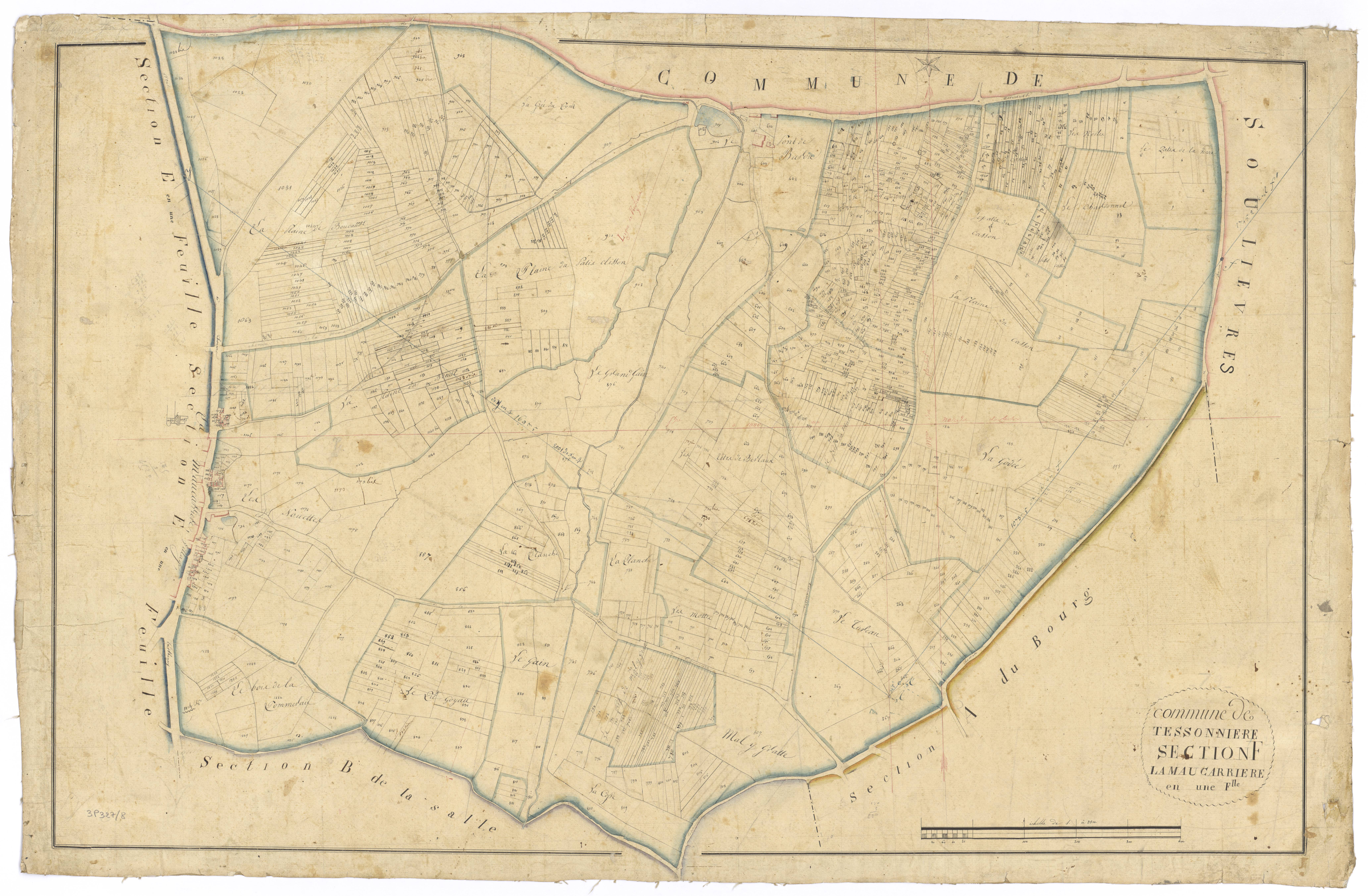 Tessonnière - FRAD079_CADASTRE_NAPOLEONIEN Section F dite de la Maucarriere