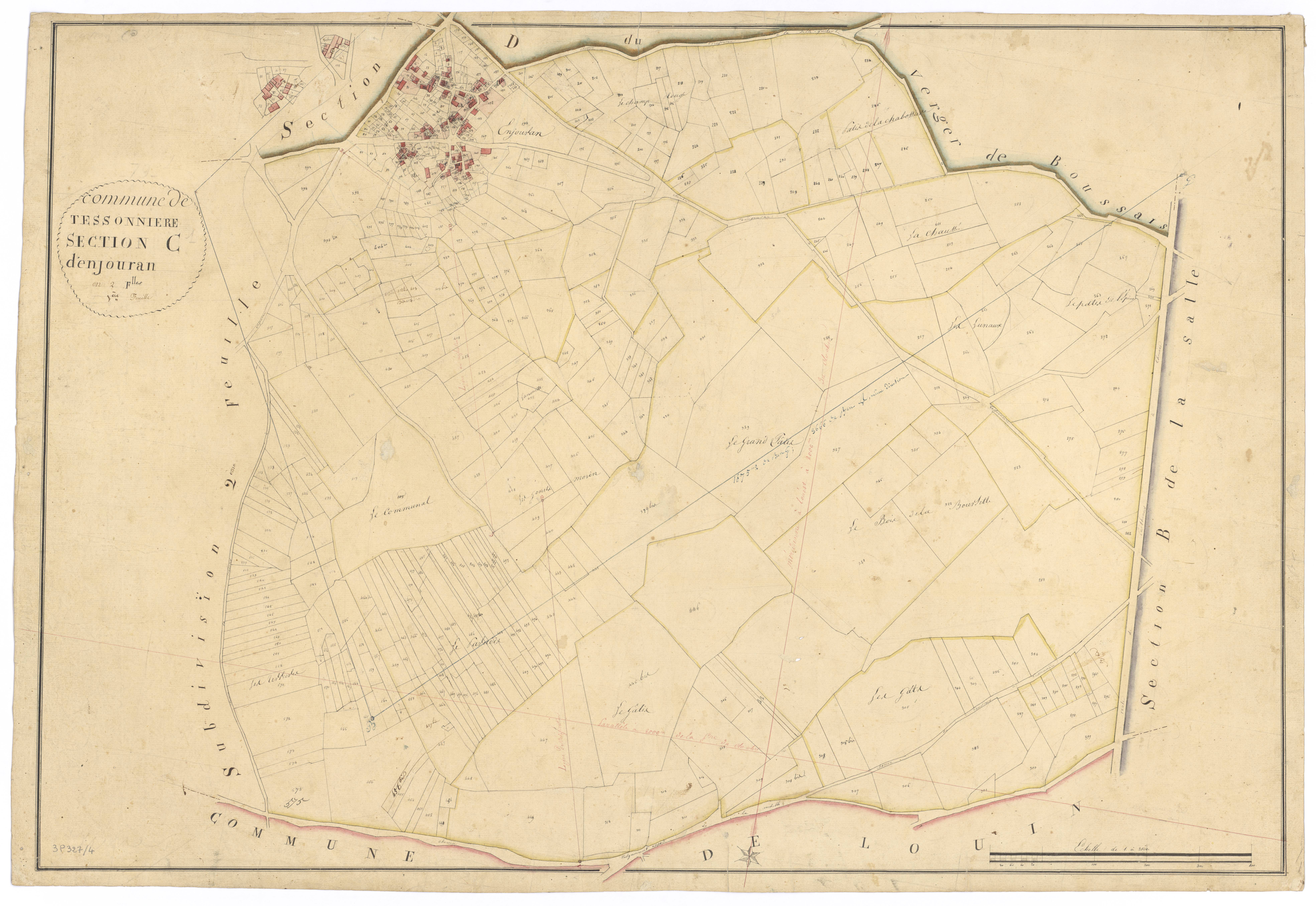Tessonnière - FRAD079_CADASTRE_NAPOLEONIEN Section C1 dite d'Enjouran