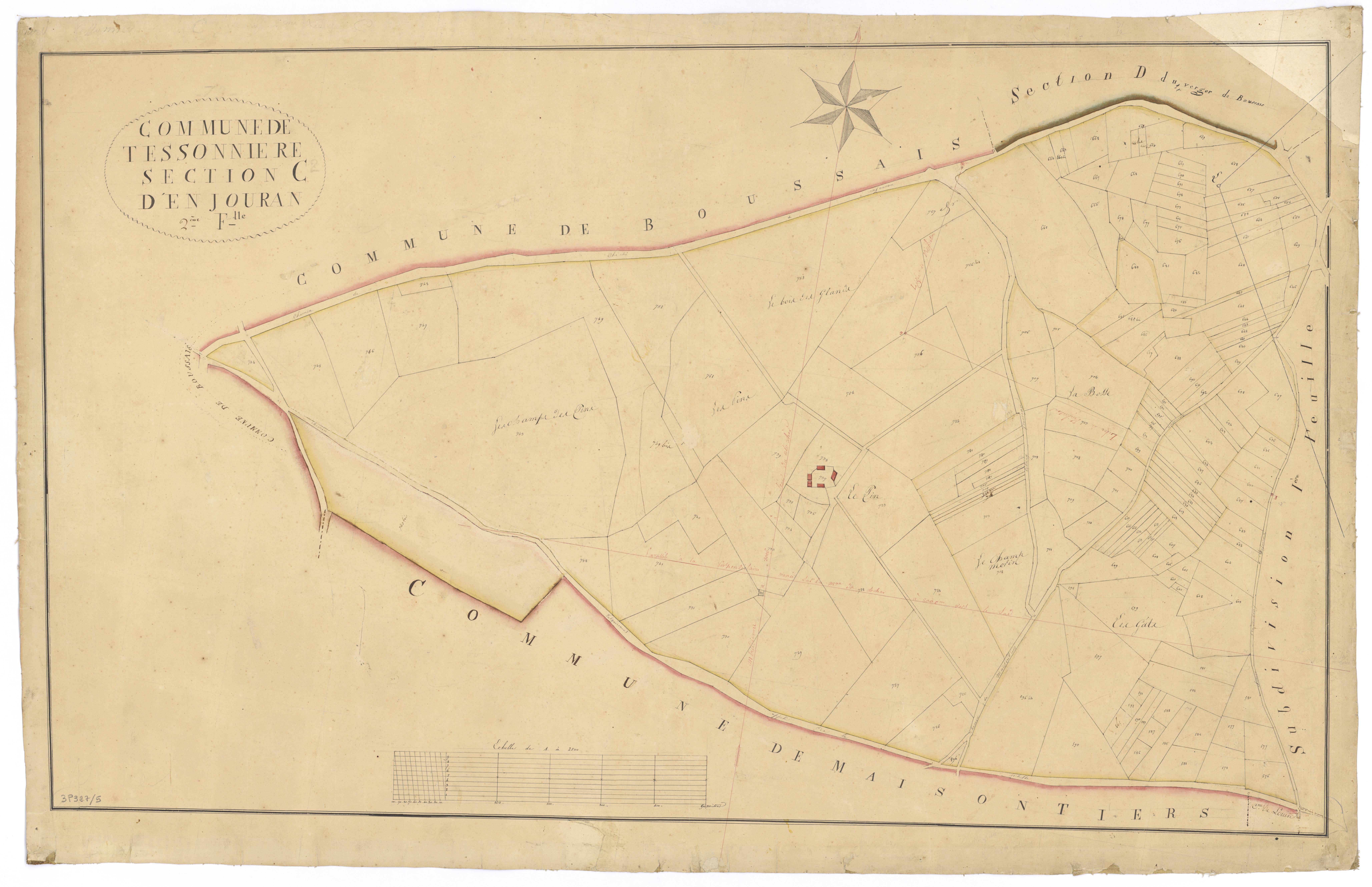 Tessonnière - FRAD079_CADASTRE_NAPOLEONIEN Section C2 dite d'Enjouran