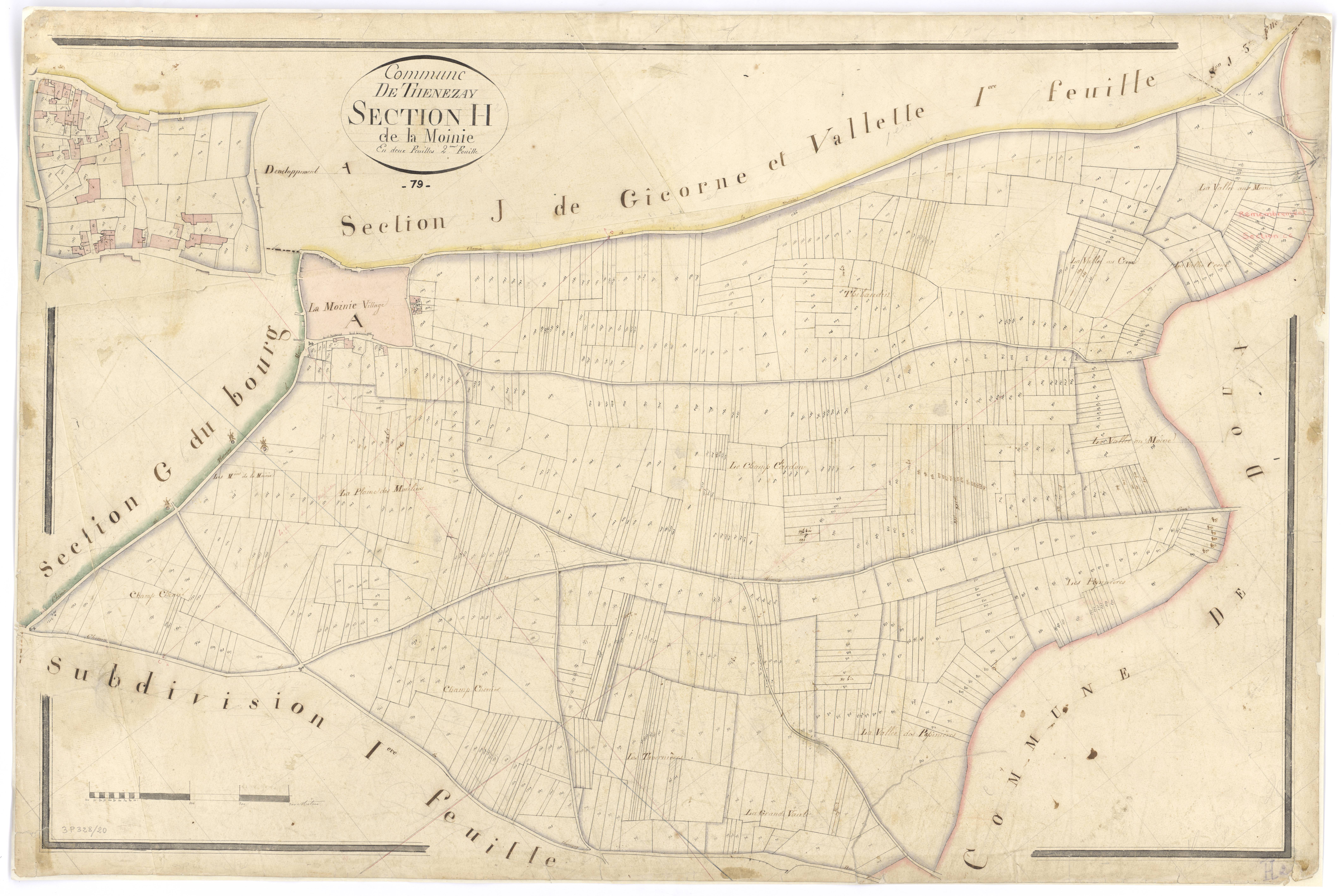Thénezay - FRAD079_CADASTRE_NAPOLEONIEN Section H2 dite de la Moinie