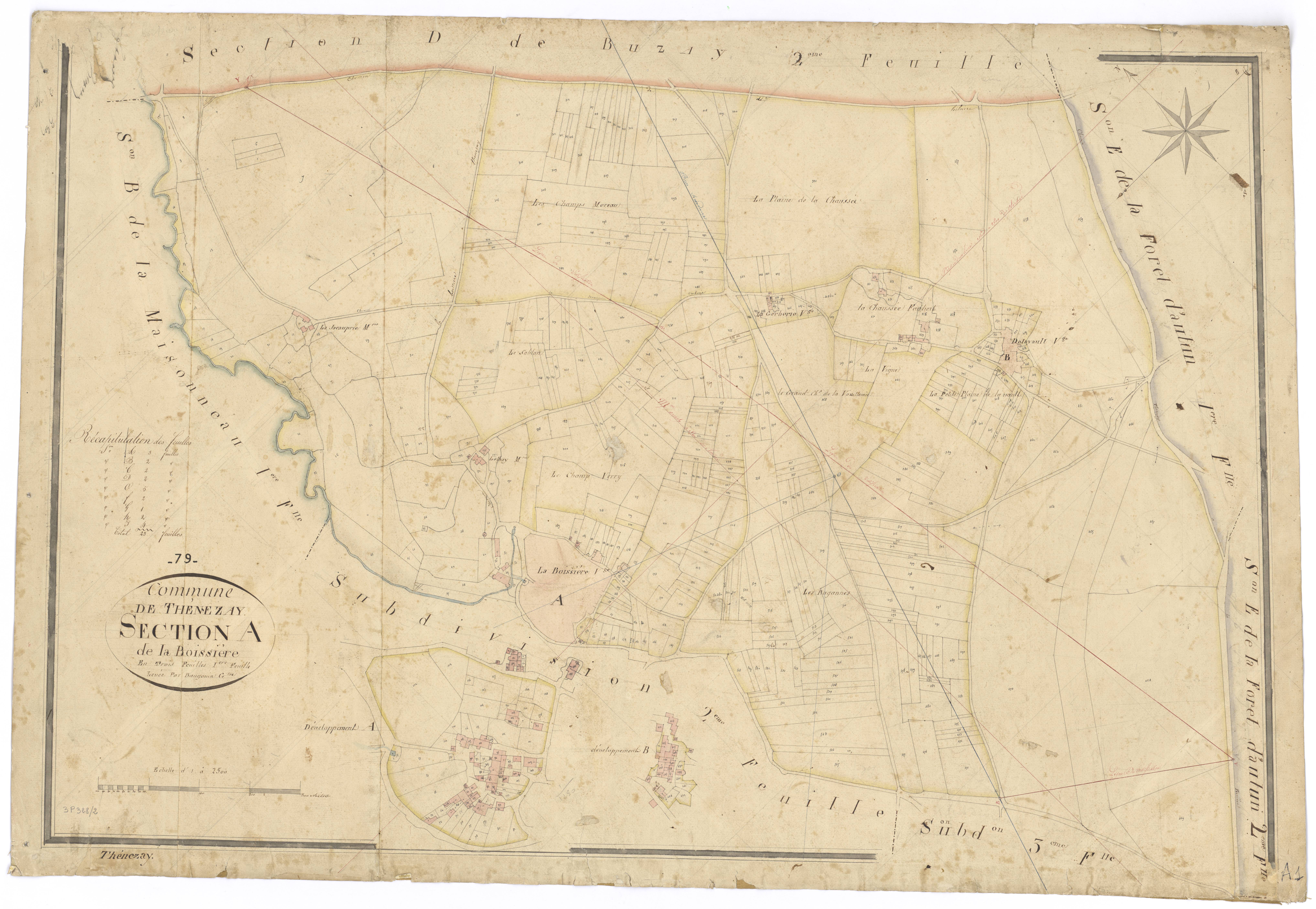 Thénezay - FRAD079_CADASTRE_NAPOLEONIEN Section A1 dite de la Boissière