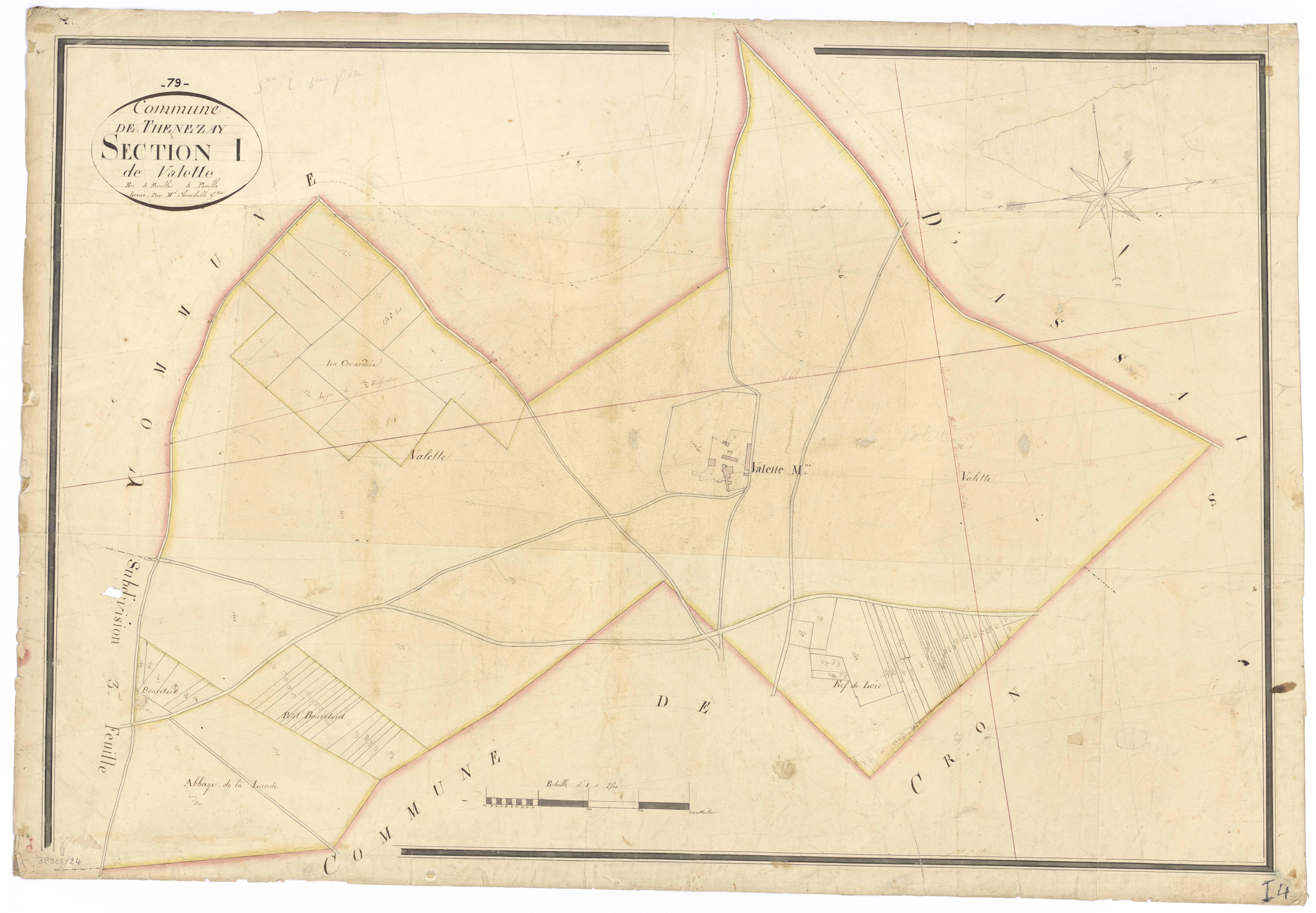 Thénezay - FRAD079_CADASTRE_NAPOLEONIEN Section I4 dite de la Valette