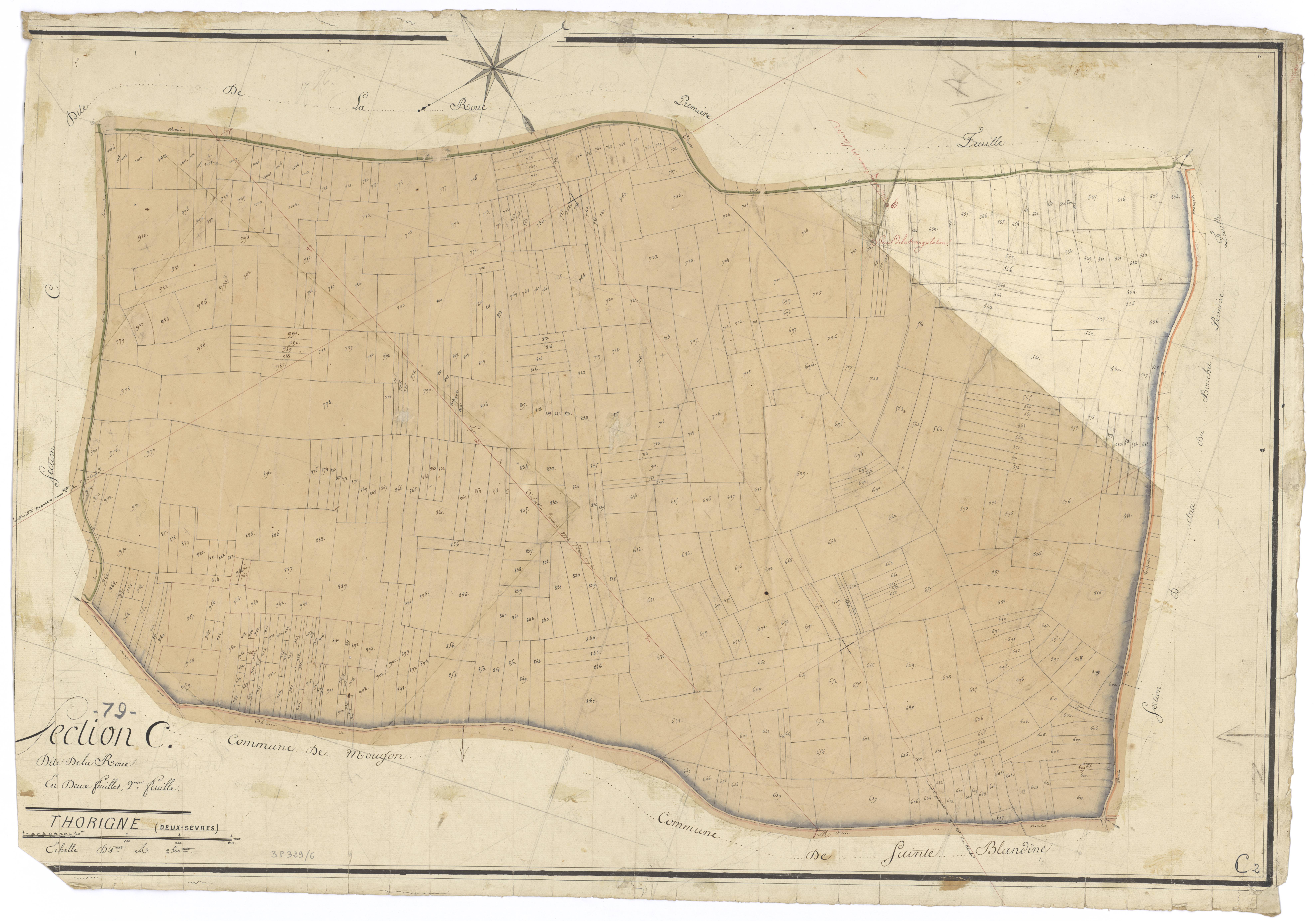 Thorigné - FRAD079_CADASTRE_NAPOLEONIEN Section C2 dite de la Roue 