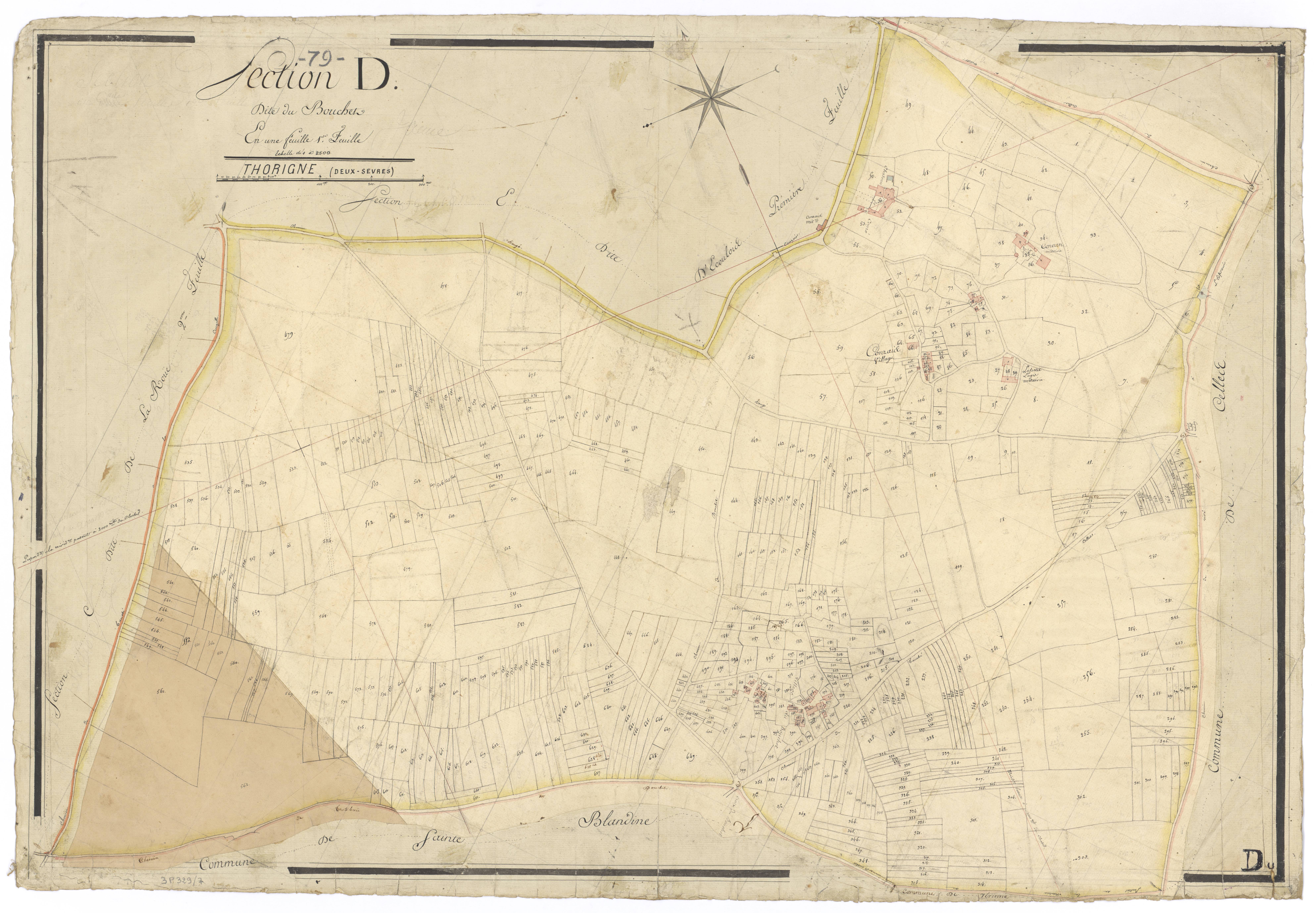 Thorigné - FRAD079_CADASTRE_NAPOLEONIEN Section D dite du Bouchet