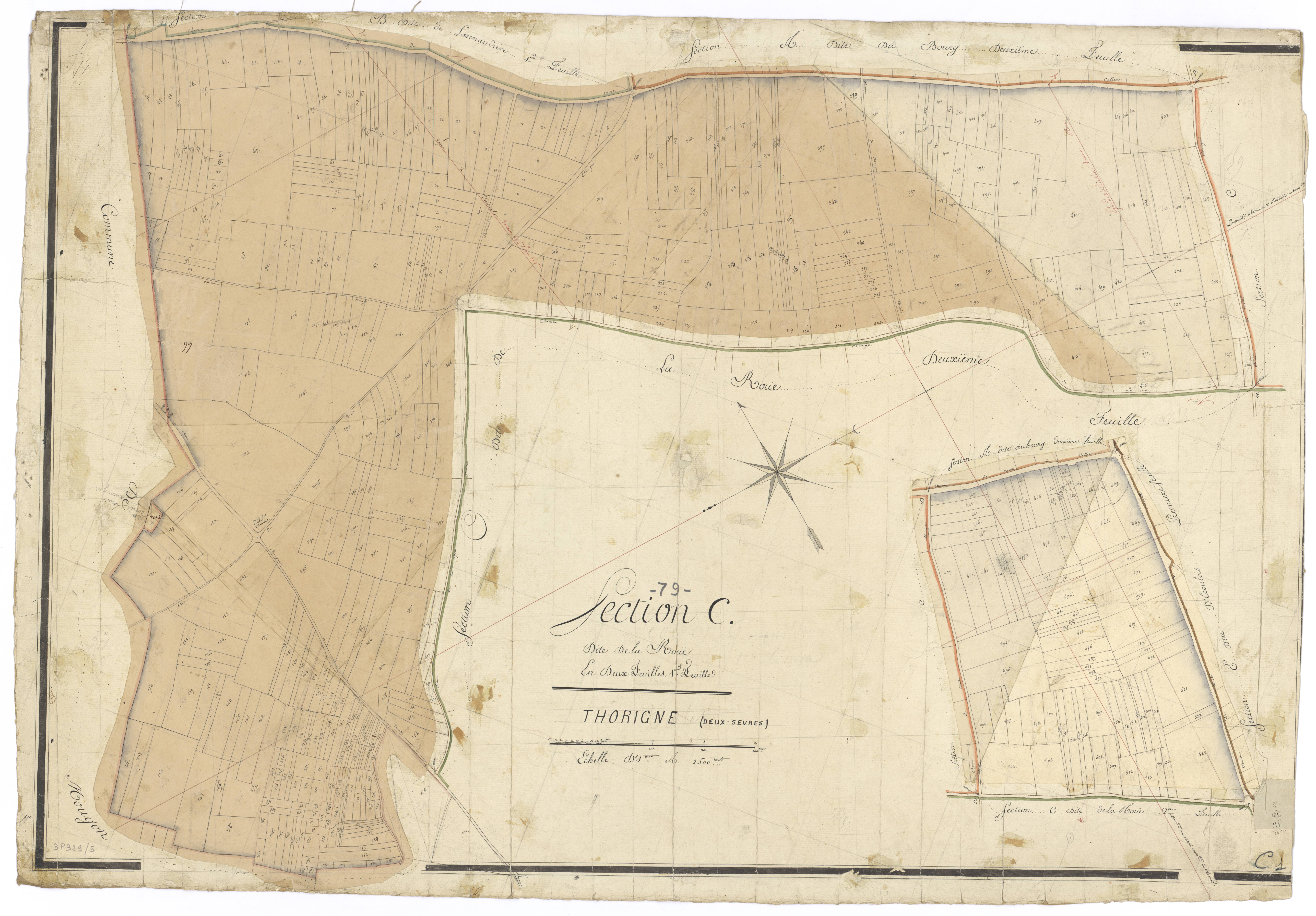 Thorigné - FRAD079_CADASTRE_NAPOLEONIEN Section C1 dite de la Roue