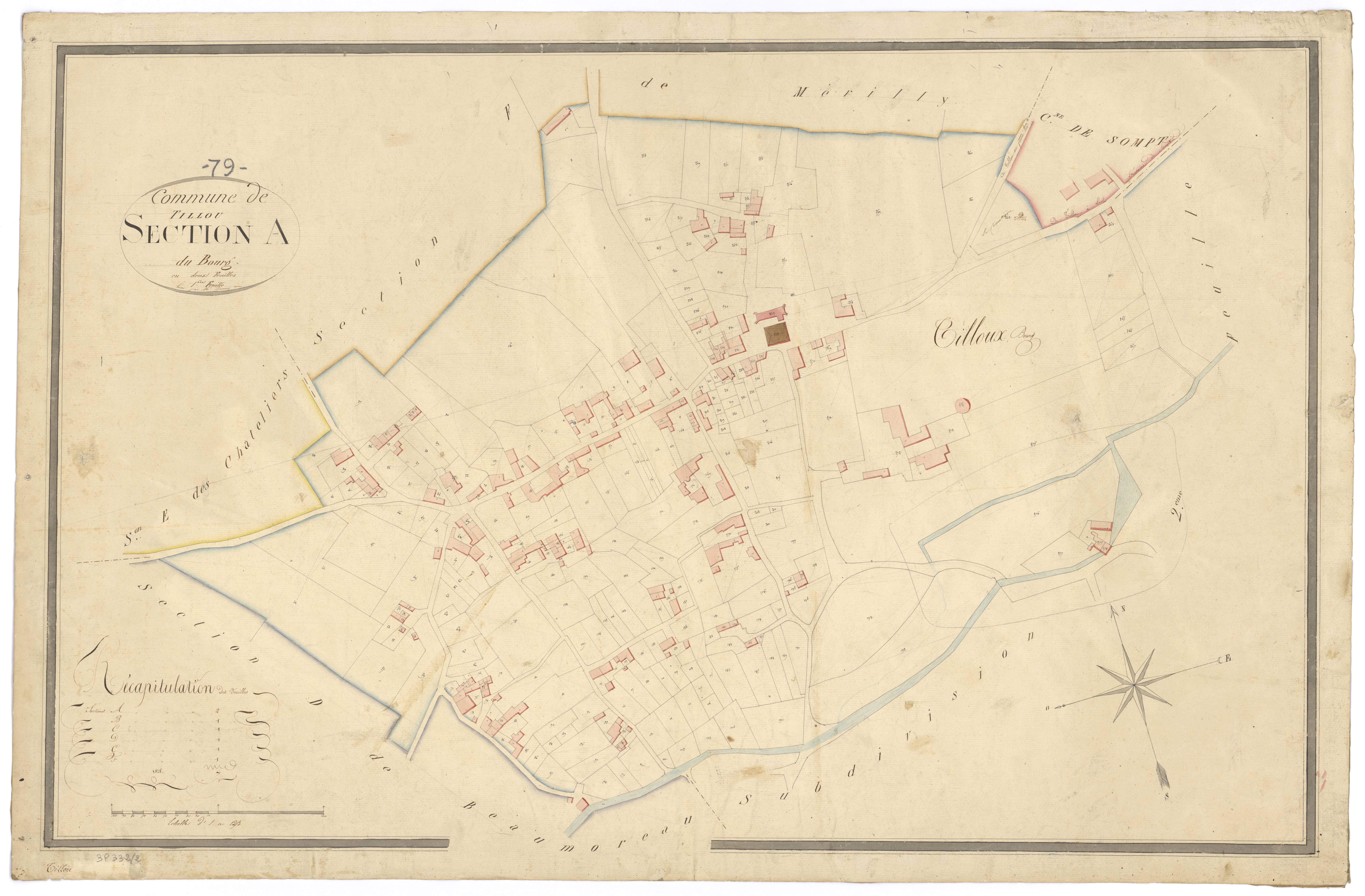 Tillou - FRAD079_CADASTRE_NAPOLEONIEN Section A1 dite du Bourg 