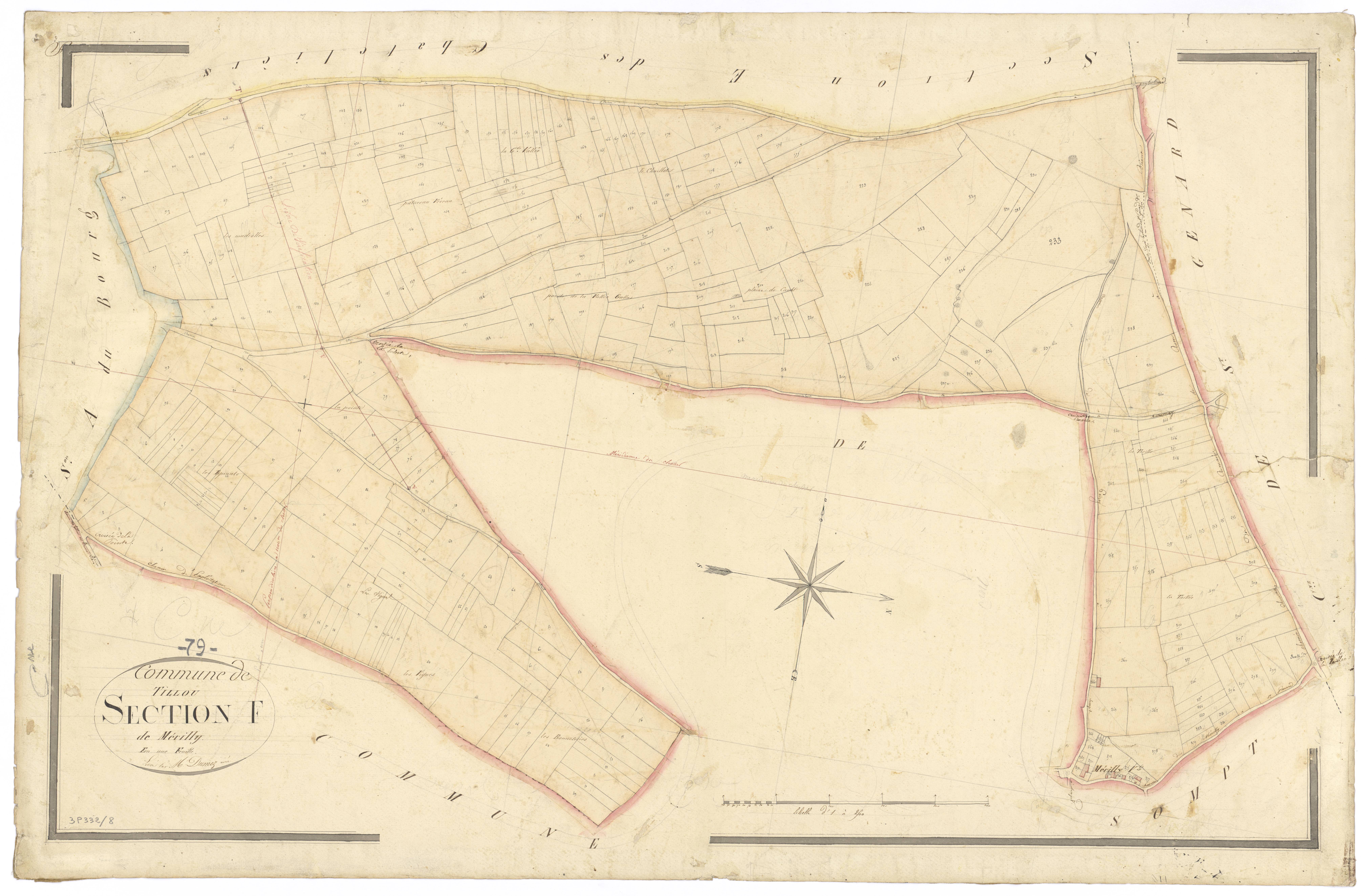Tillou - FRAD079_CADASTRE_NAPOLEONIEN Section F dite de Mérilly 