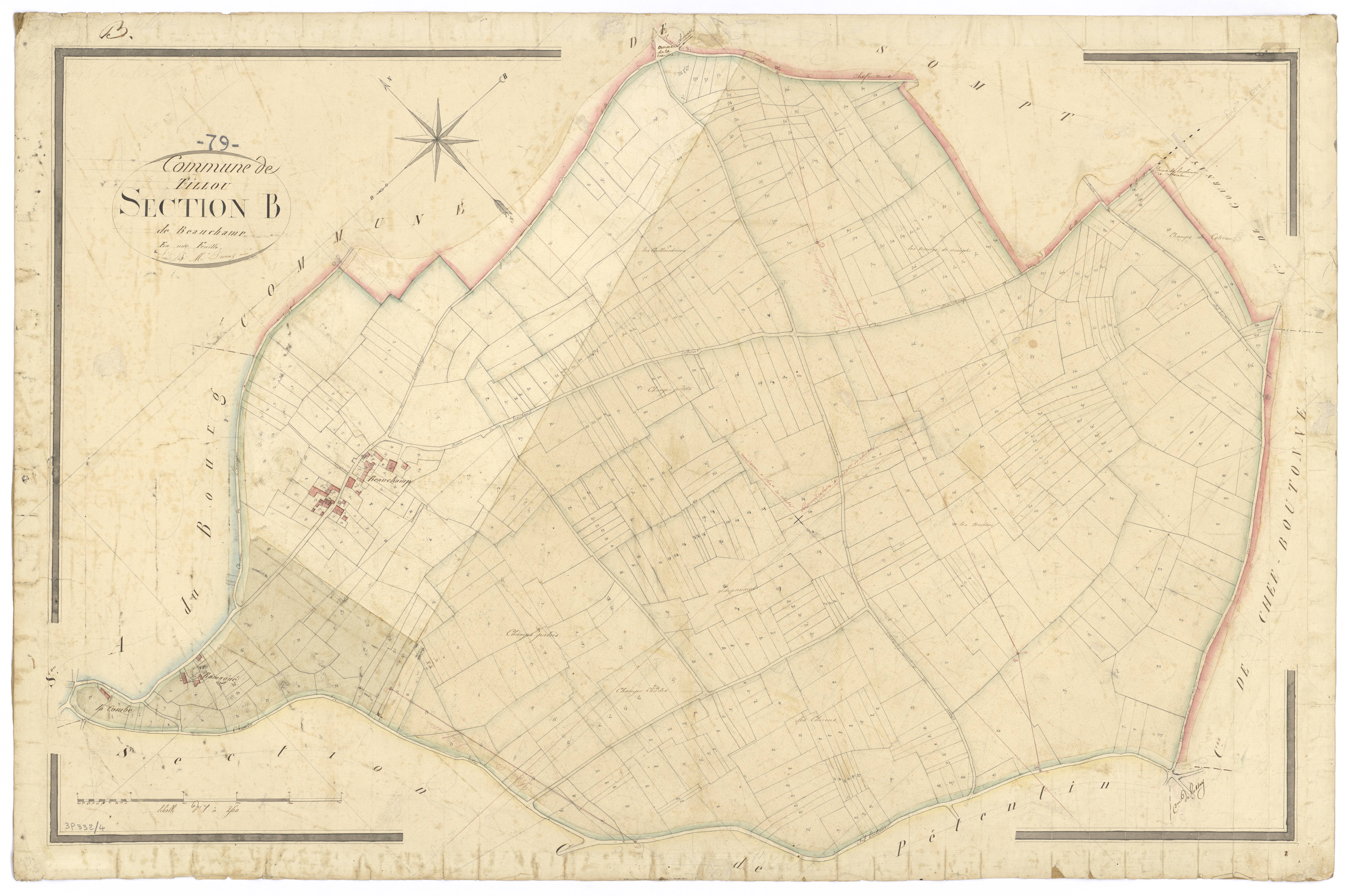 Tillou - FRAD079_CADASTRE_NAPOLEONIEN Section B dite de Beauchamp 