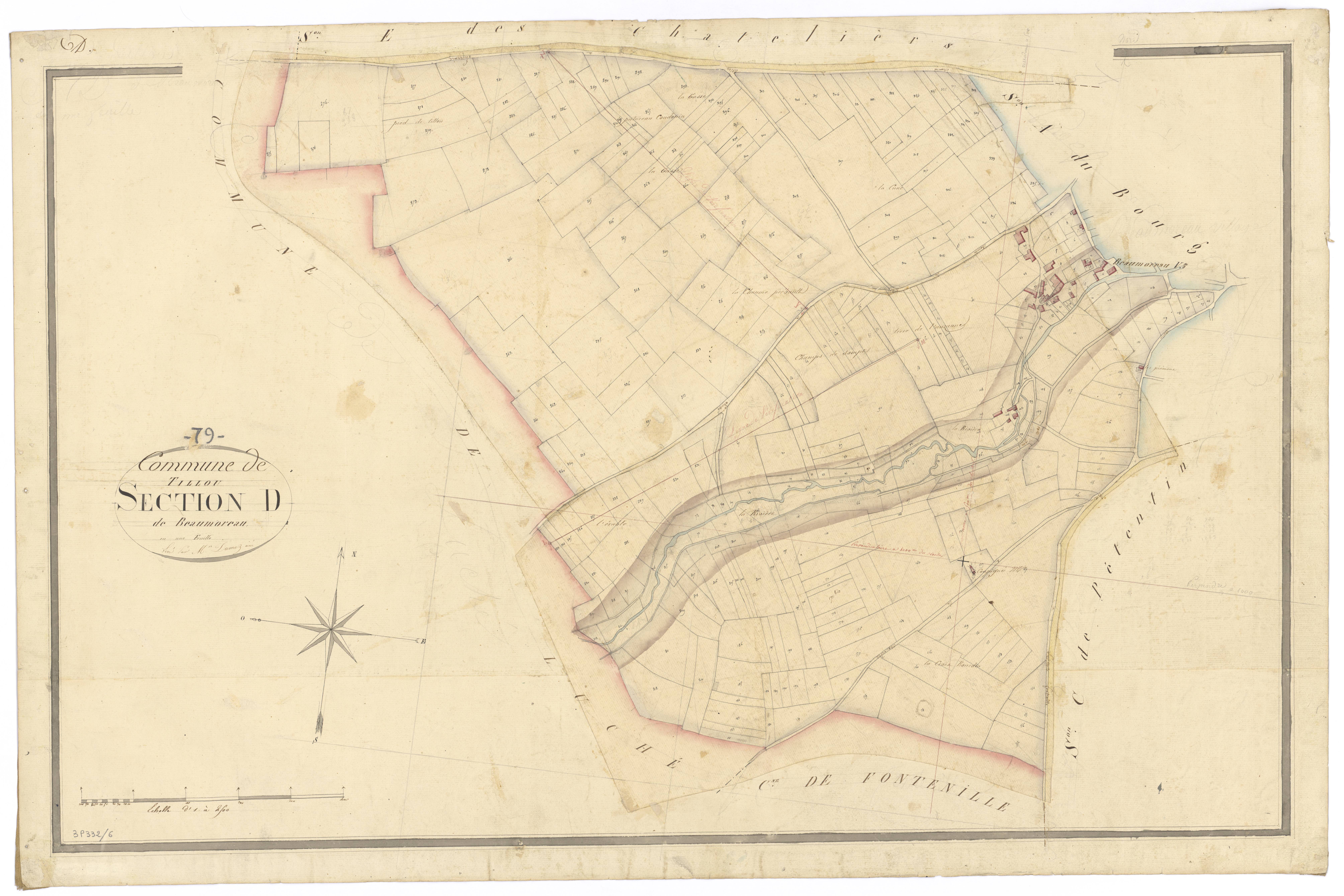 Tillou - FRAD079_CADASTRE_NAPOLEONIEN Section D dite de Beaumoreau 