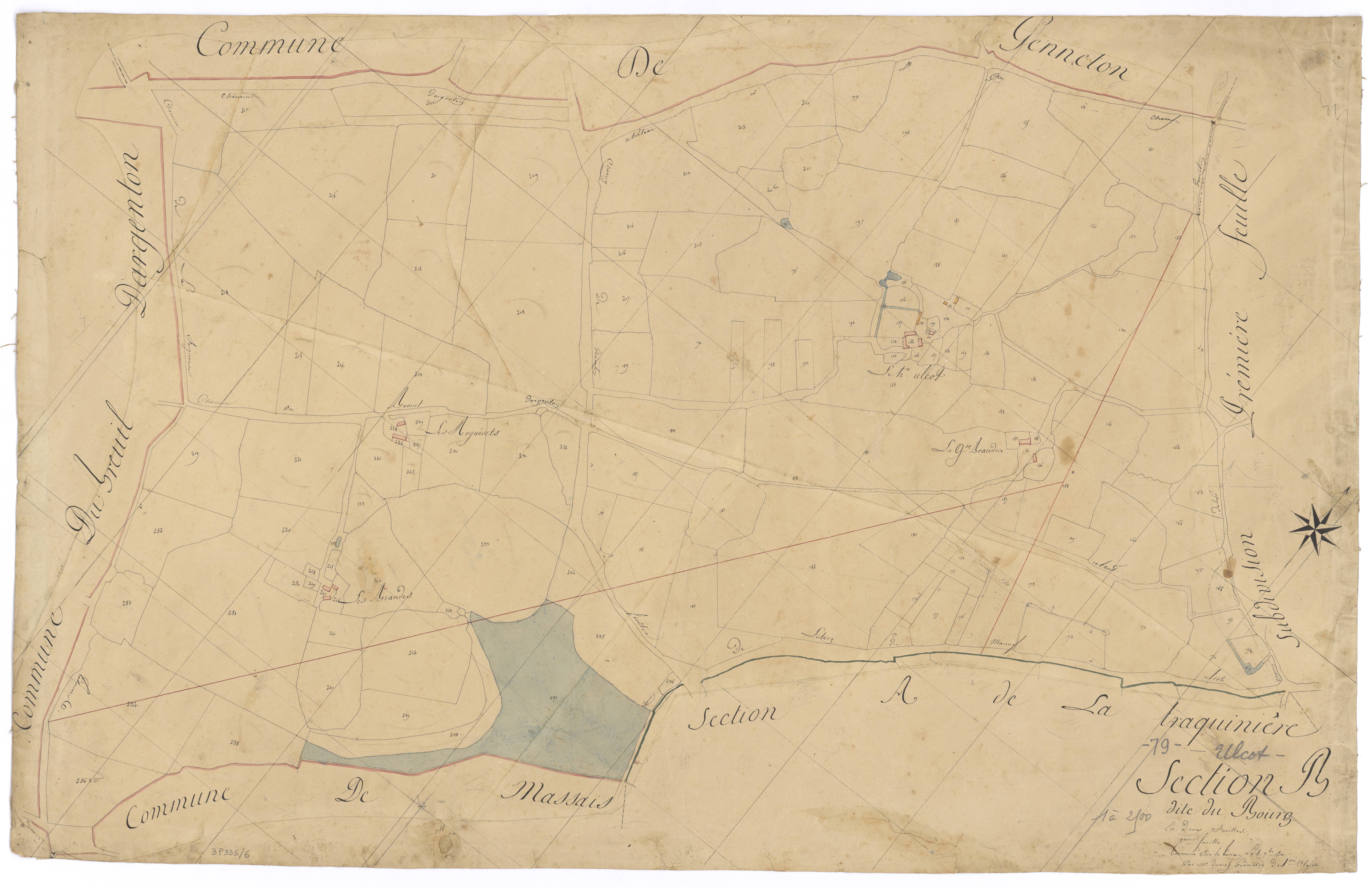Ulcot - FRAD079_CADASTRE_NAPOLEONIEN Section B2 dite du Bourg