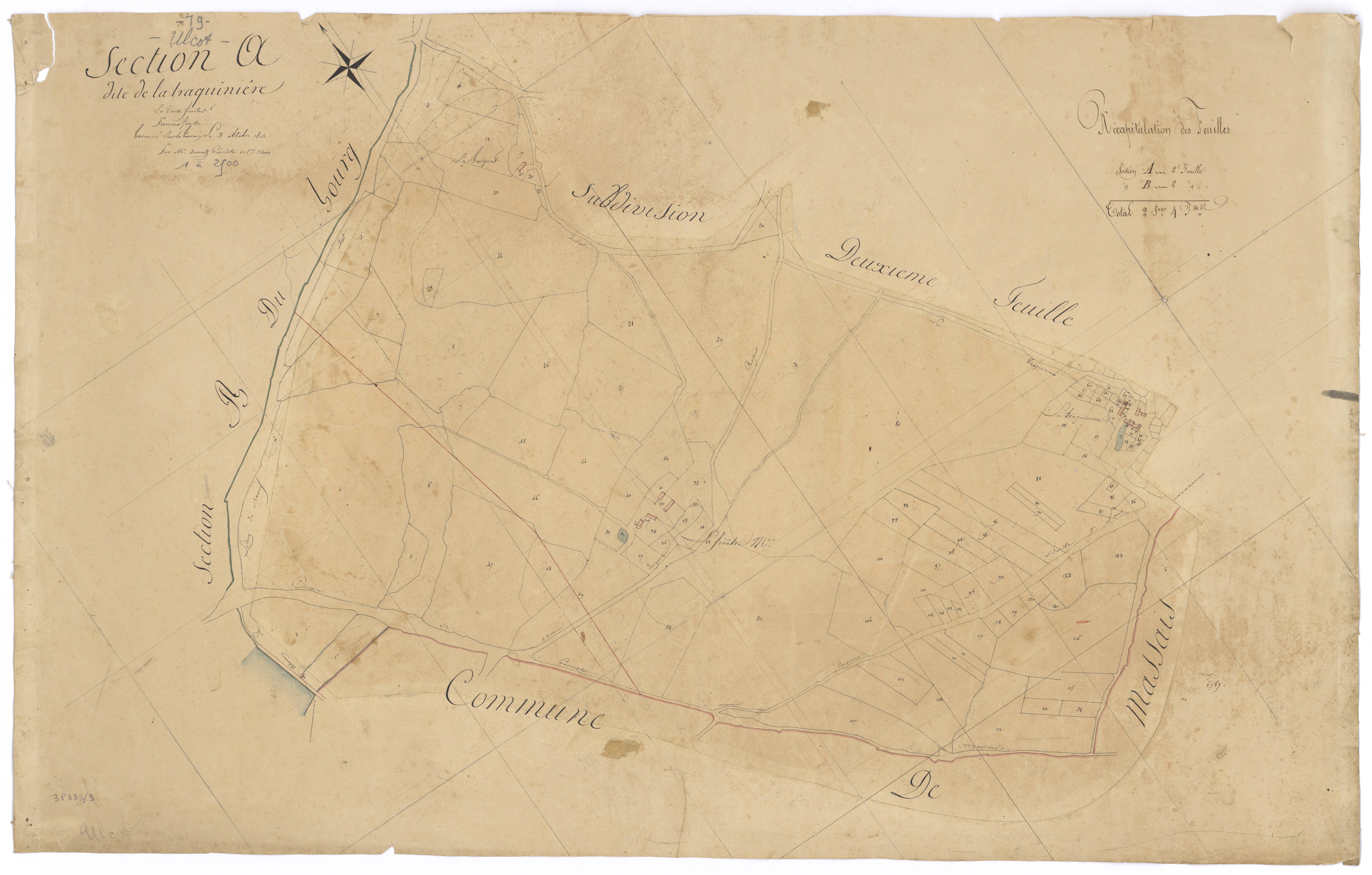 Ulcot - FRAD079_CADASTRE_NAPOLEONIEN Section A1 dite de la Traquinière
