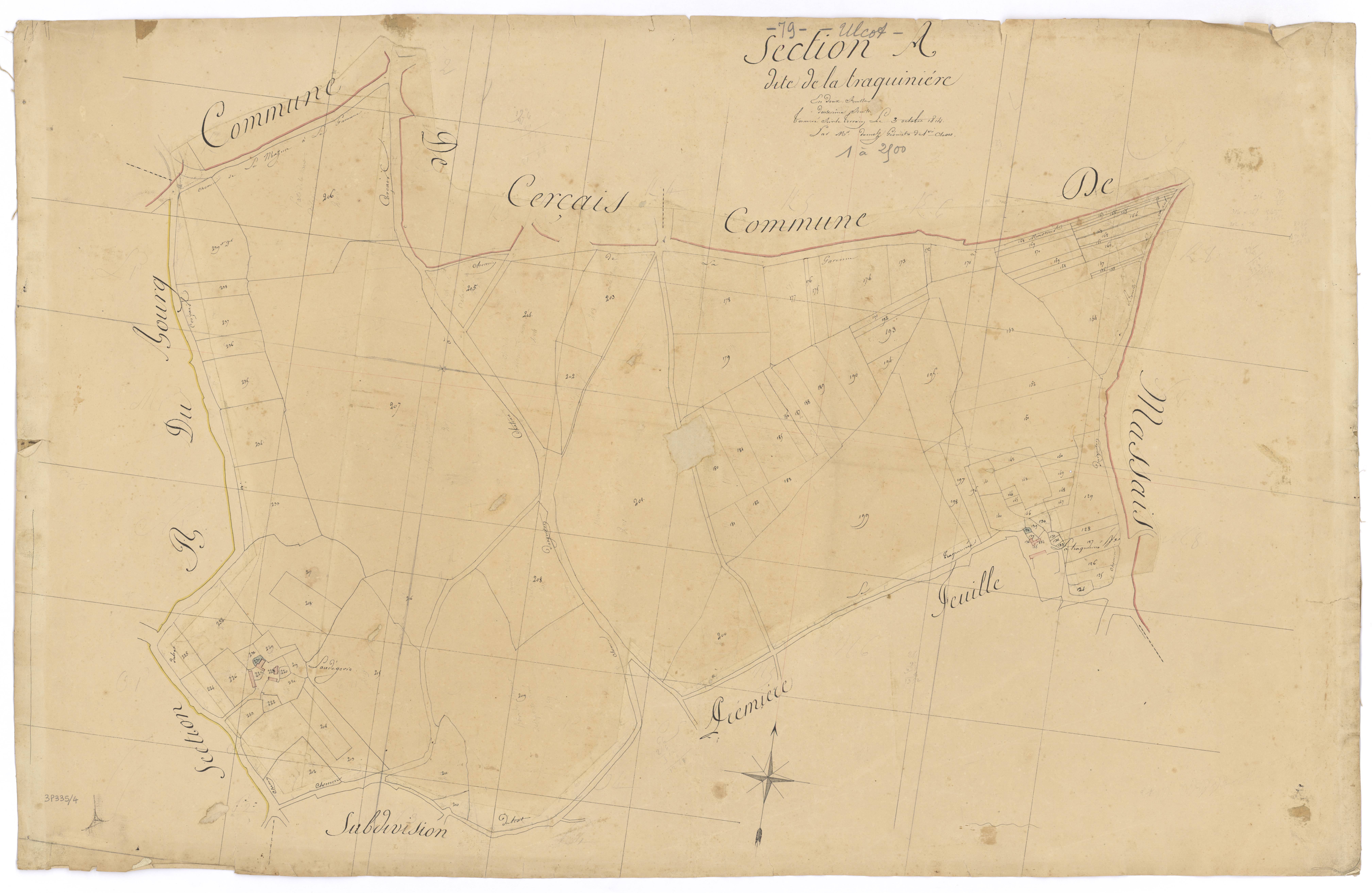 Ulcot - FRAD079_CADASTRE_NAPOLEONIEN Section A2 dite de la Traquinière