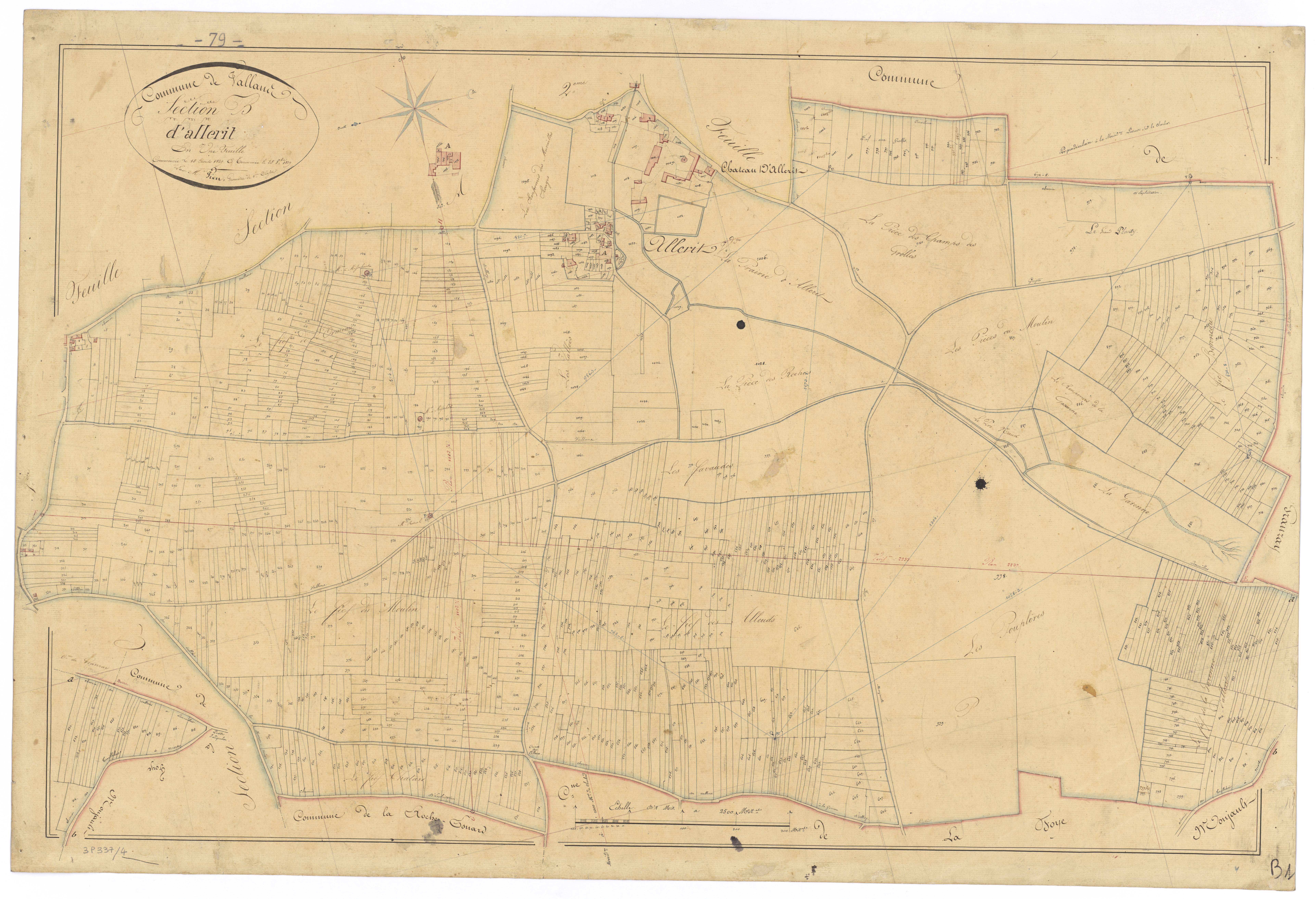 Vallans - FRAD079_CADASTRE_NAPOLEONIEN Section B dite d'Allerit