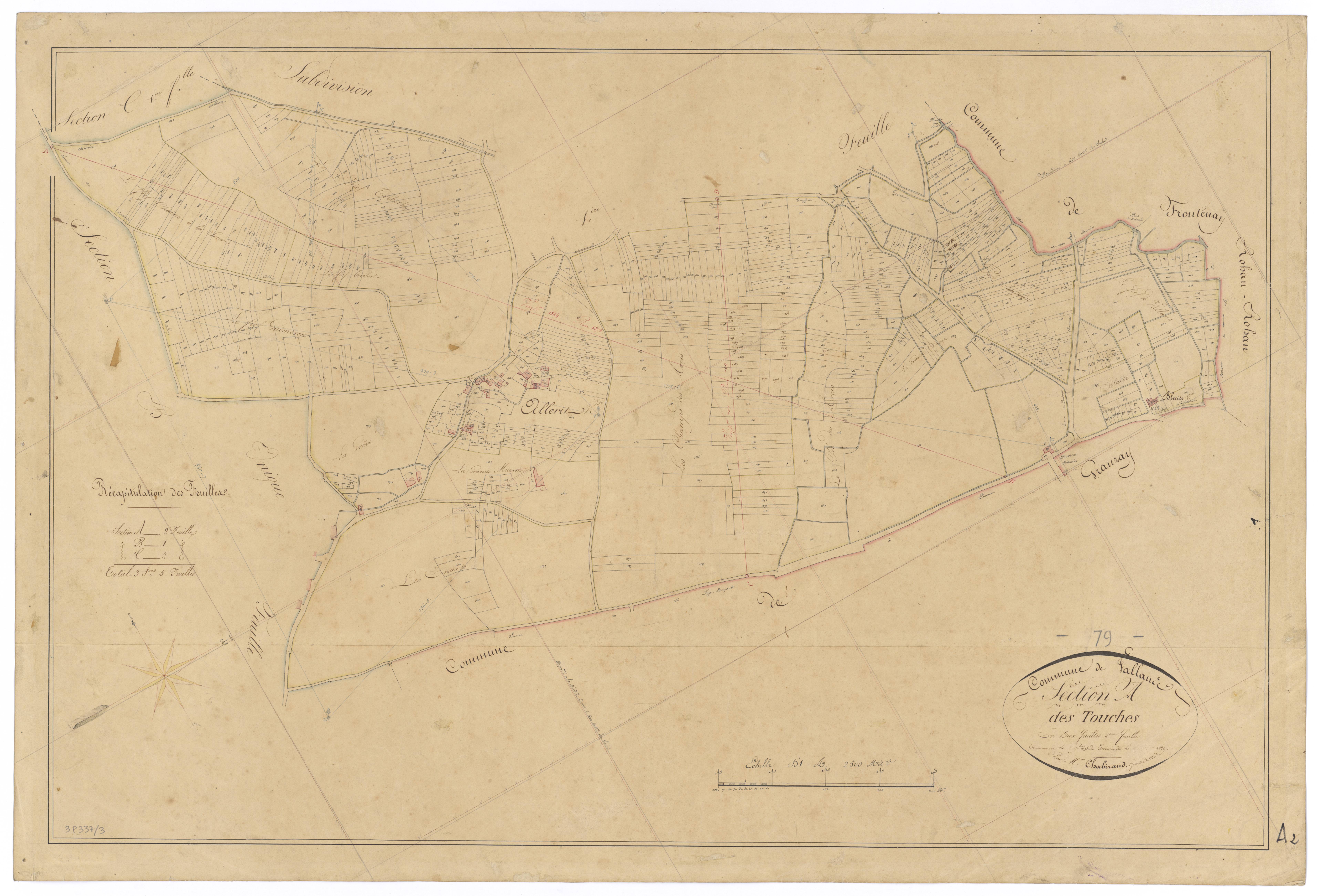 Vallans - FRAD079_CADASTRE_NAPOLEONIEN Section A2 dite des Touches
