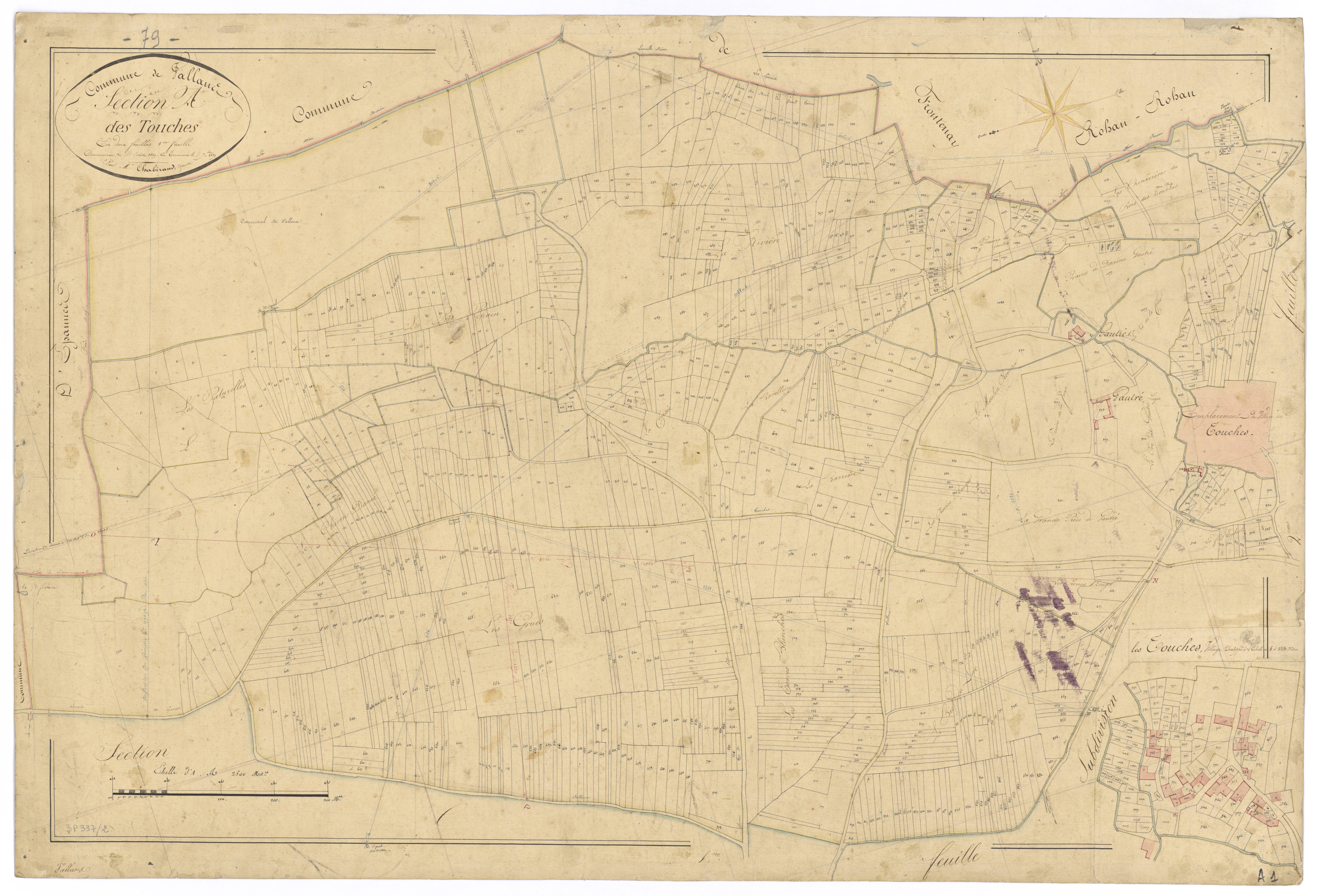 Vallans - FRAD079_CADASTRE_NAPOLEONIEN Section A1 dite des Touches