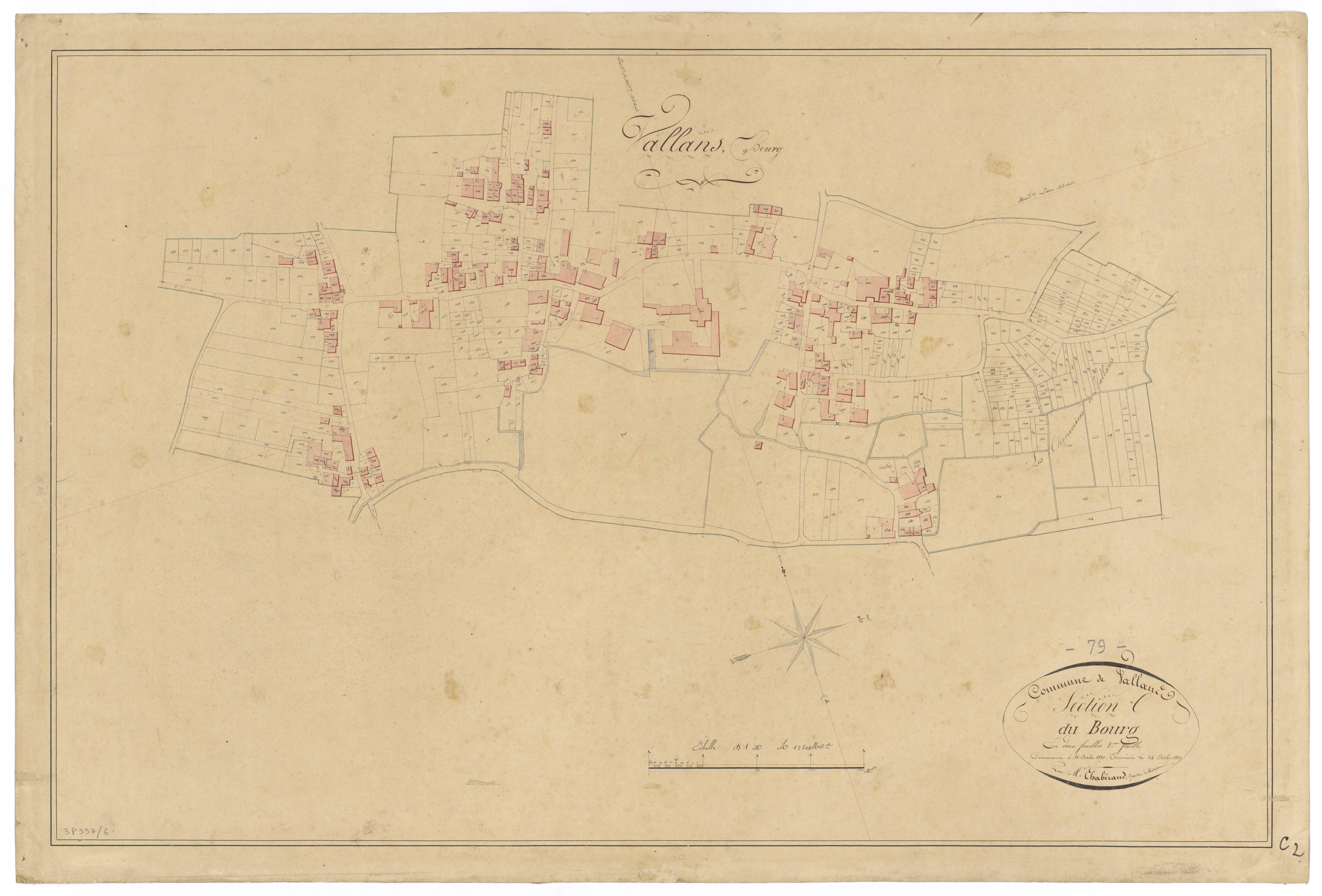 Vallans - FRAD079_CADASTRE_NAPOLEONIEN Section C2 dite du Bourg