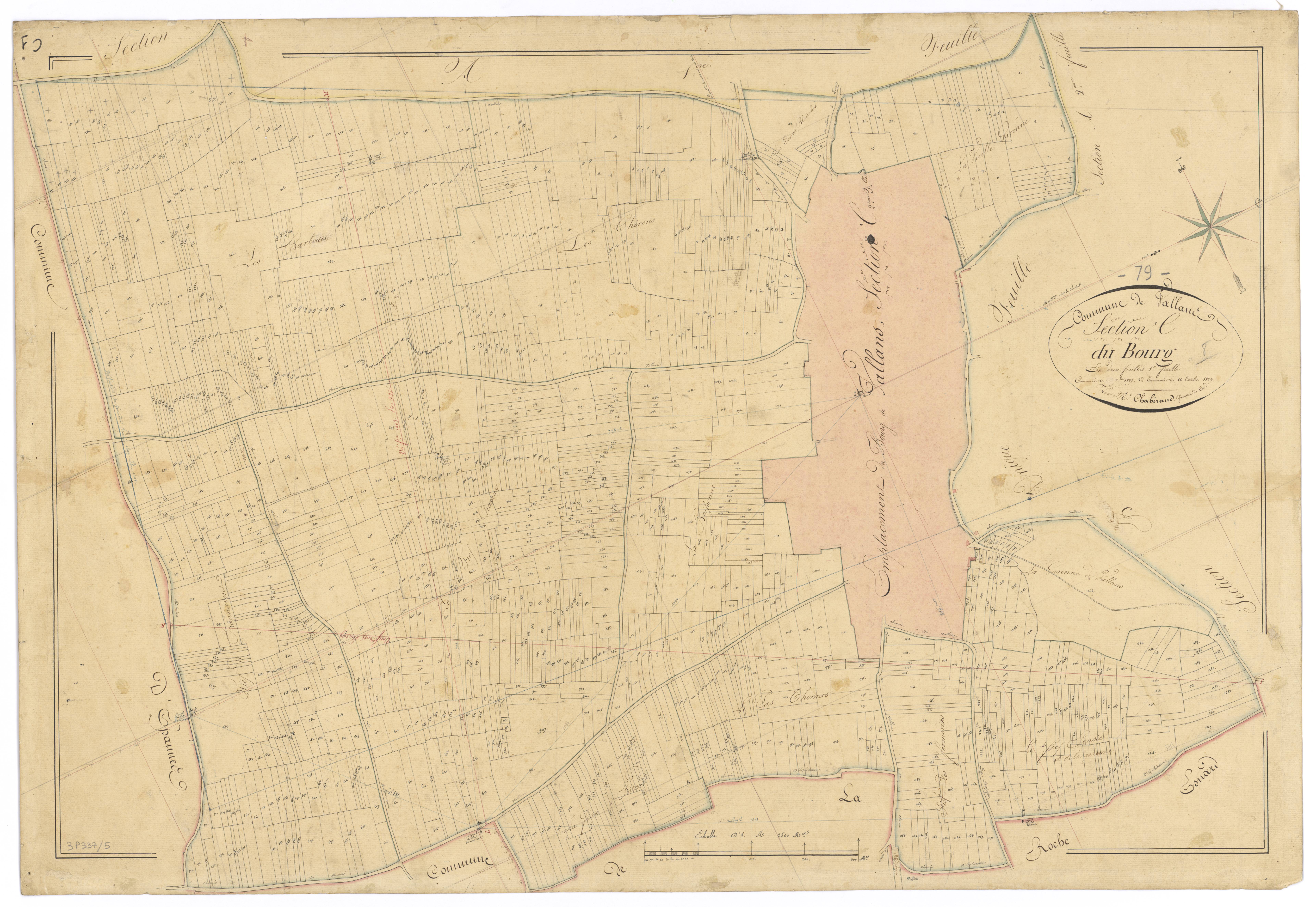 Vallans - FRAD079_CADASTRE_NAPOLEONIEN Section C1 dite du Bourg
