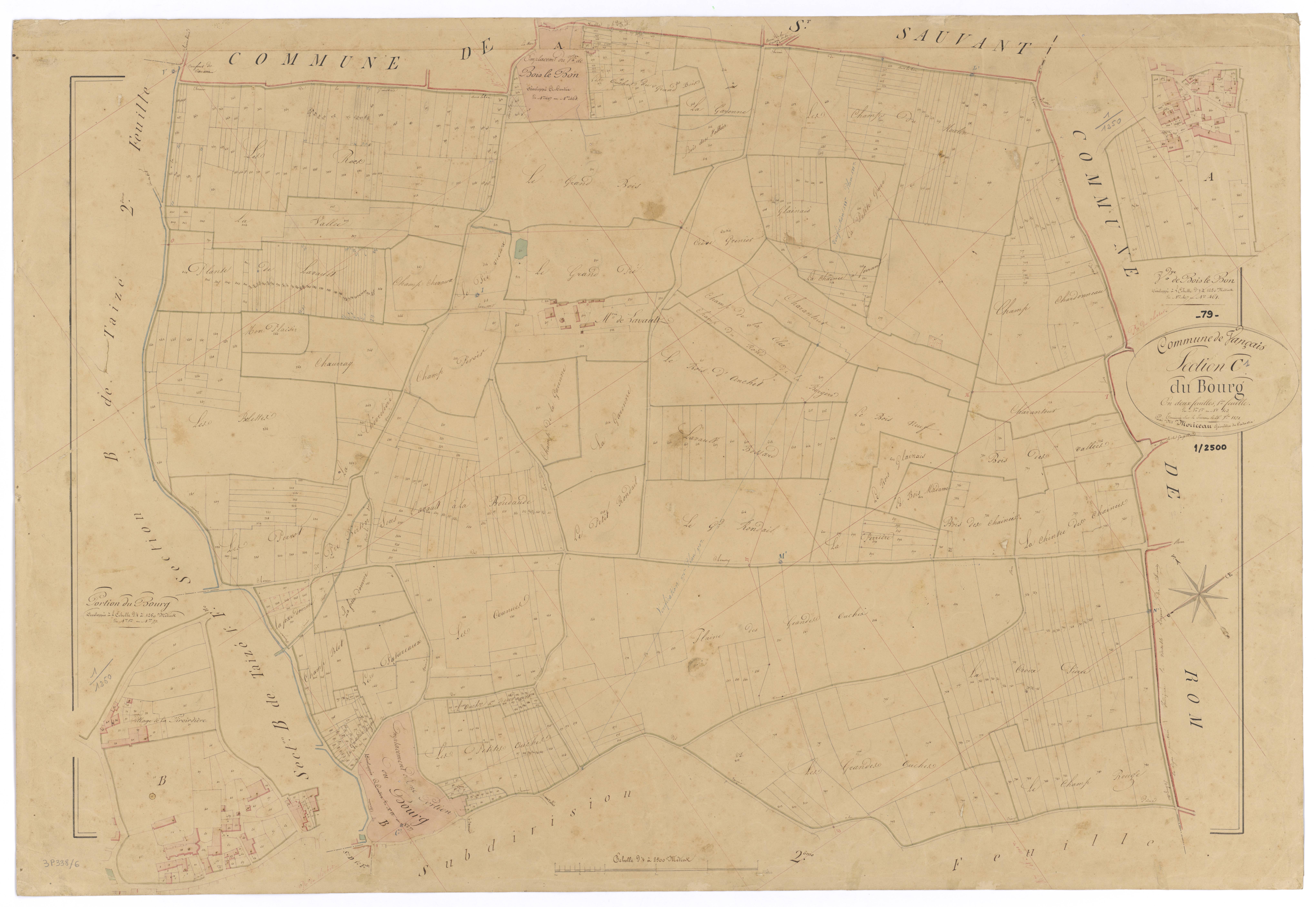 Vançais - FRAD079_CADASTRE_NAPOLEONIEN Section C1 dite du Bourg 