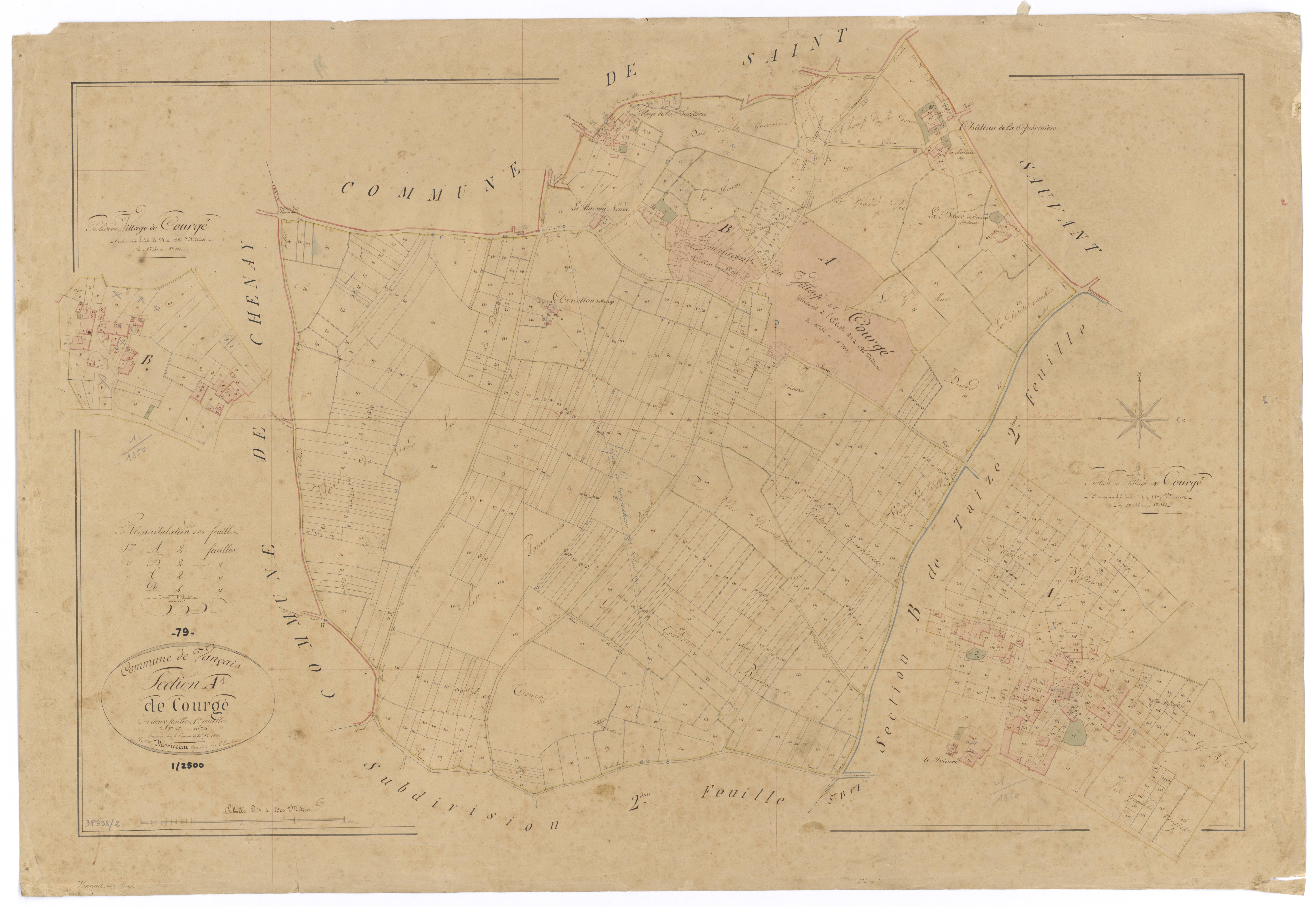 Vançais - FRAD079_CADASTRE_NAPOLEONIEN Section A1 dite de Courgé