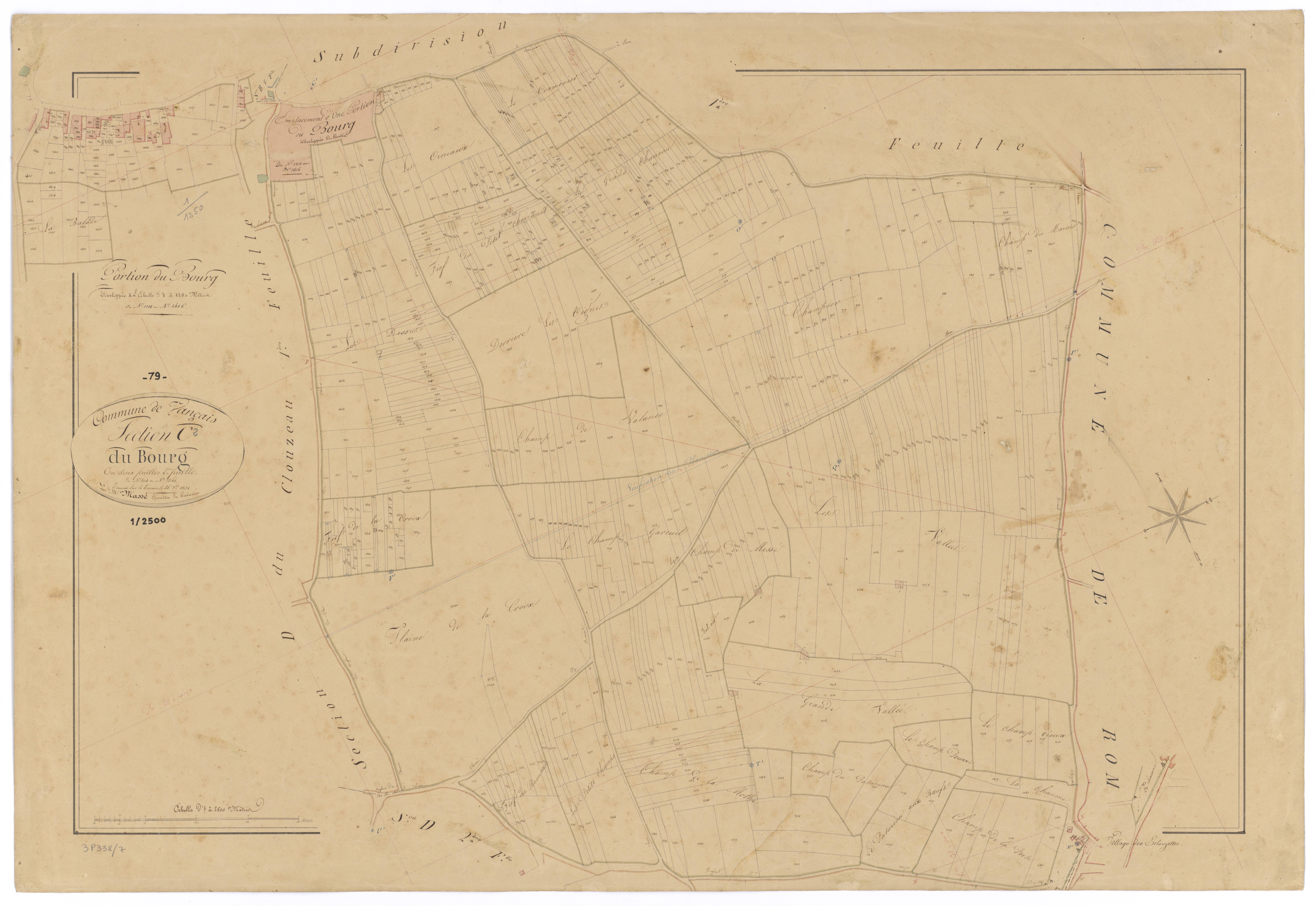Vançais - FRAD079_CADASTRE_NAPOLEONIEN Section C2 dite du Bourg