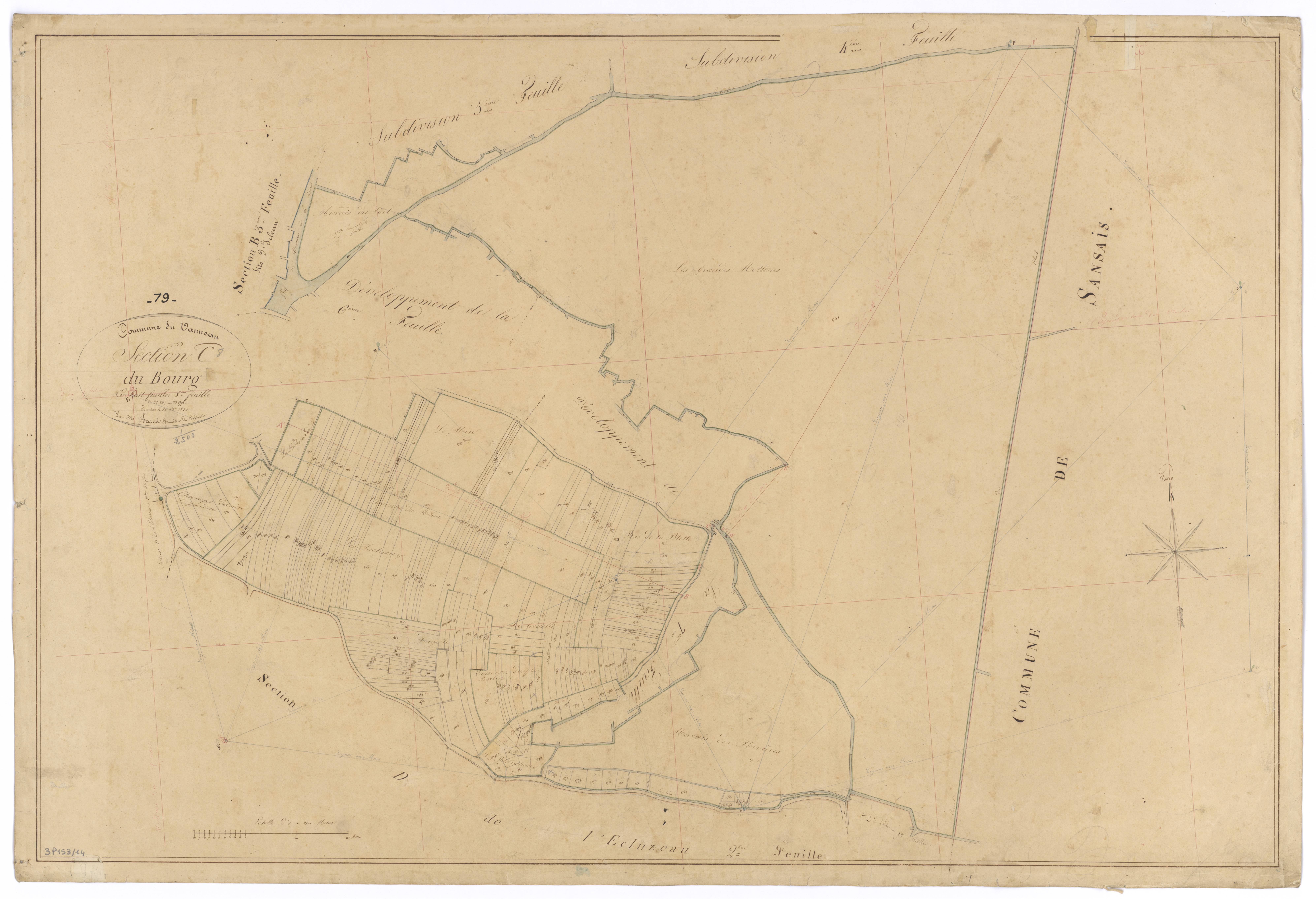 Le Vanneau-Irleau - FRAD079_CADASTRE_NAPOLEONIEN Section C8 dite du Bourg 