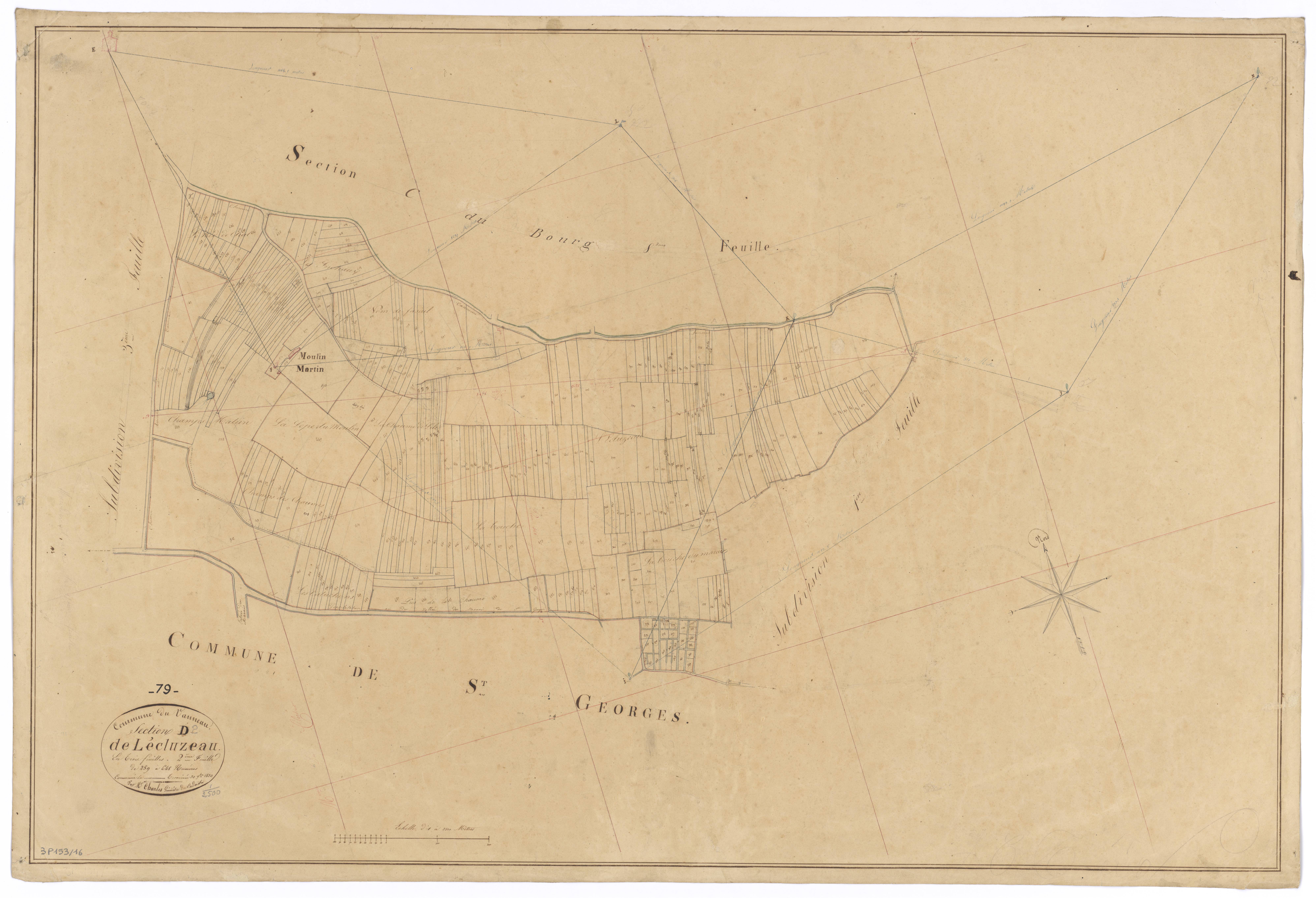 Le Vanneau-Irleau - FRAD079_CADASTRE_NAPOLEONIEN Section D2 dite de l'Ecluzeau 