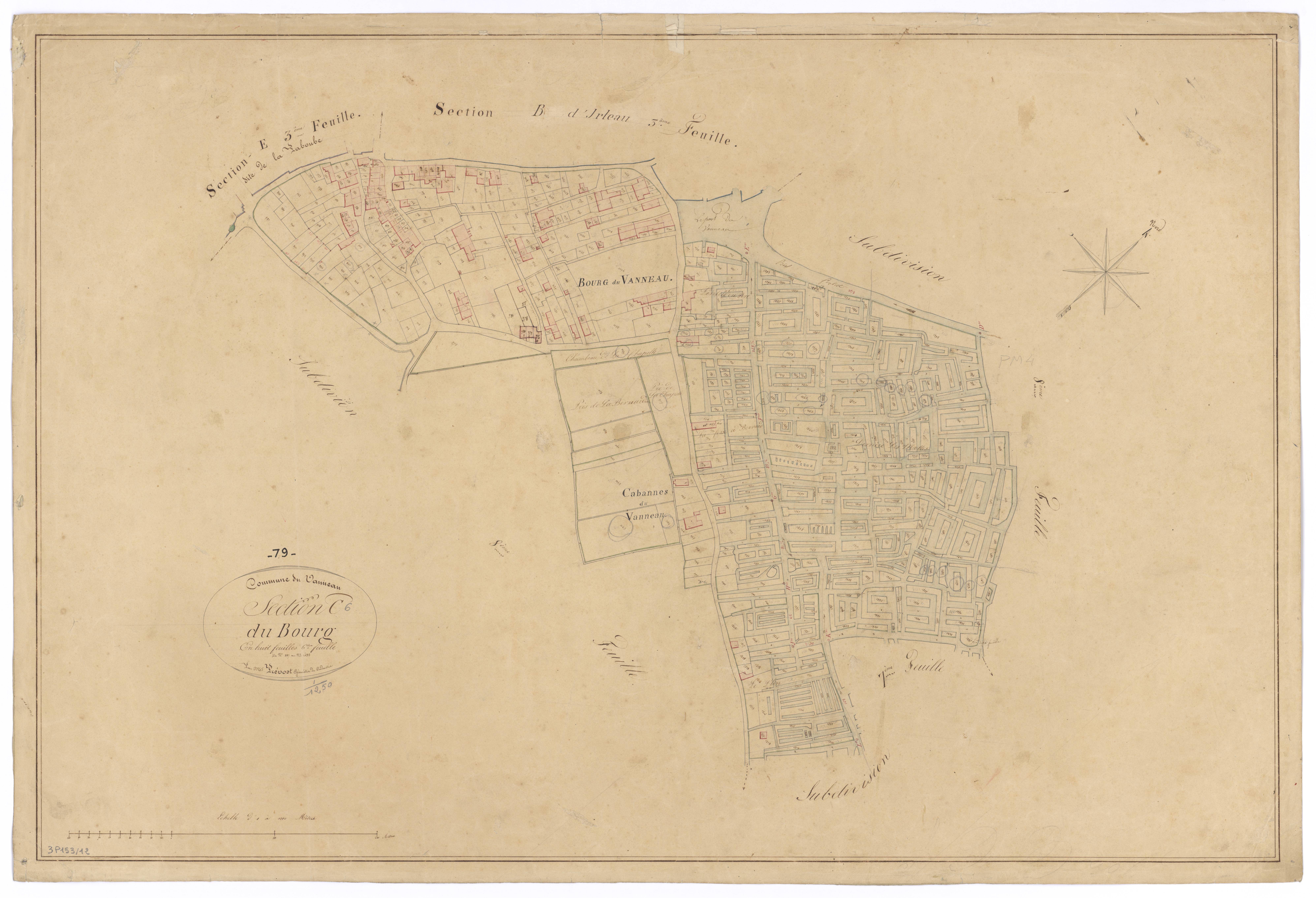 Le Vanneau-Irleau - FRAD079_CADASTRE_NAPOLEONIEN Section C6 dite du Bourg 