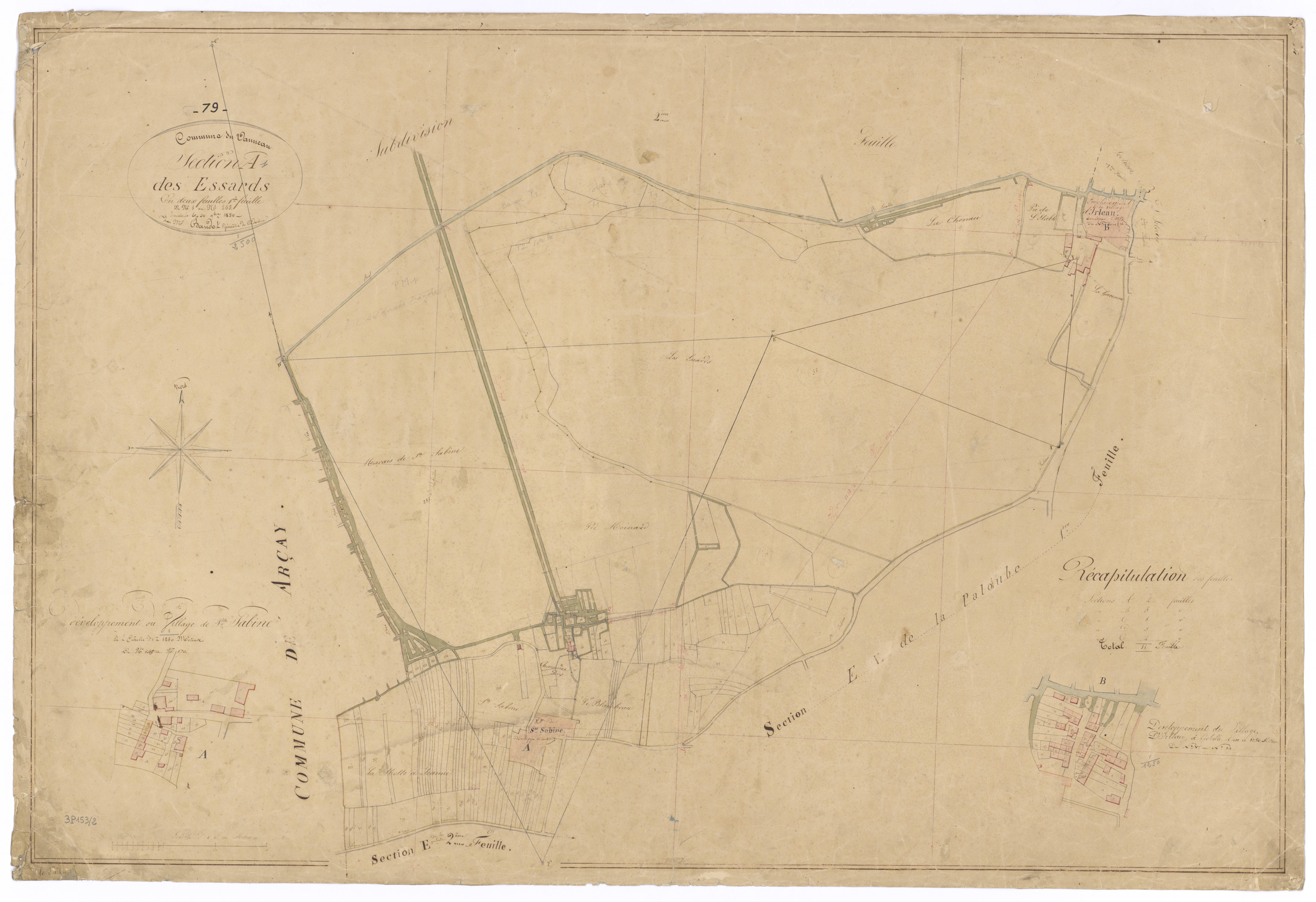 Le Vanneau-Irleau - FRAD079_CADASTRE_NAPOLEONIEN Section A1 dite des Essards 